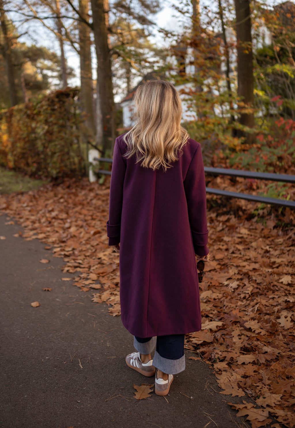 Adam coat - burgundy