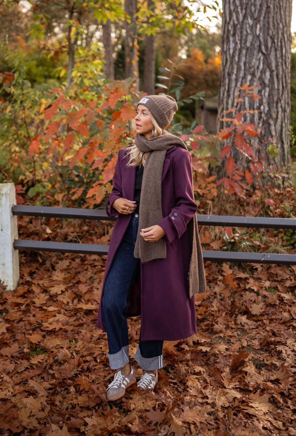 Adam coat - burgundy