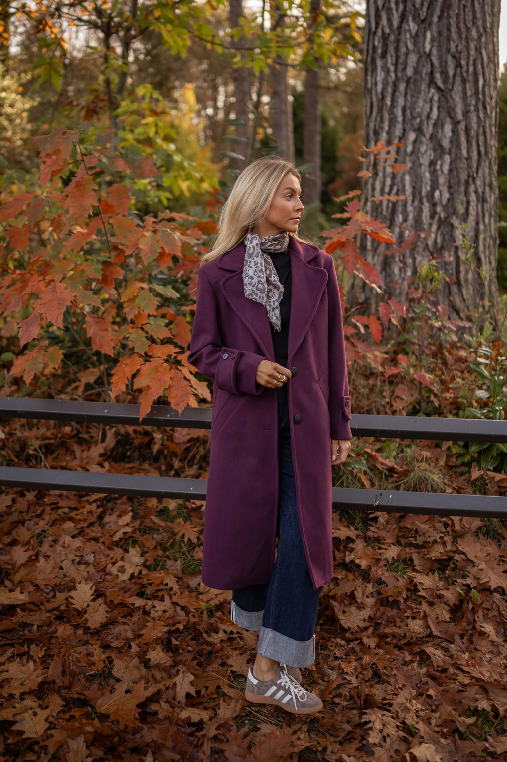Adam coat - burgundy