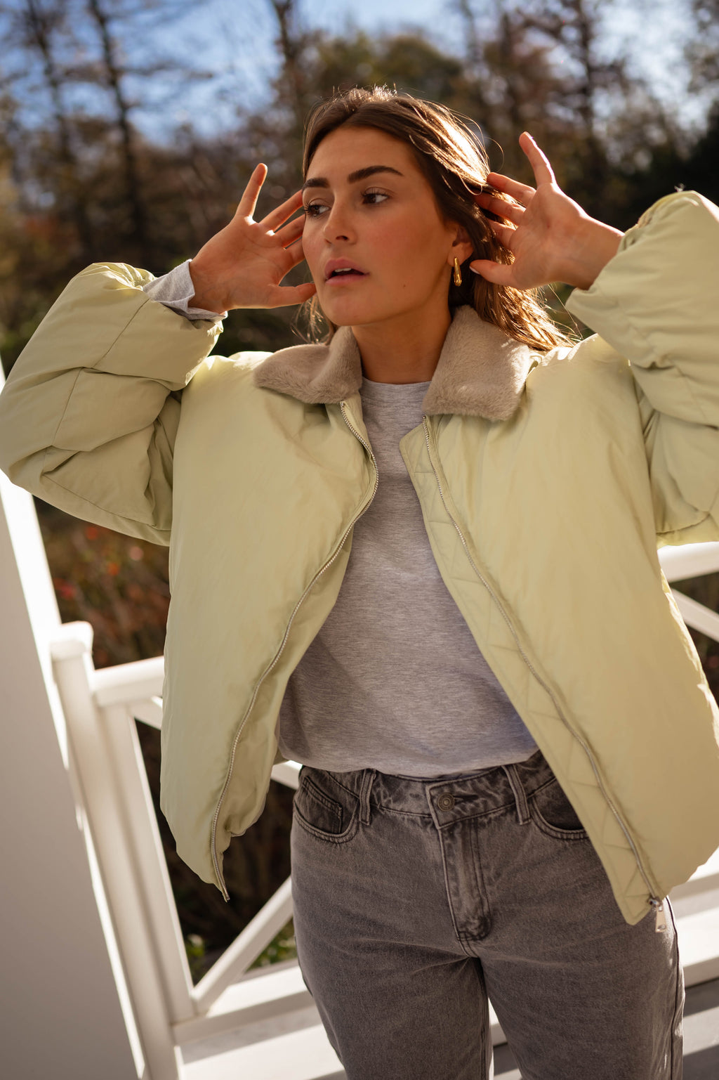 Amista coat - green