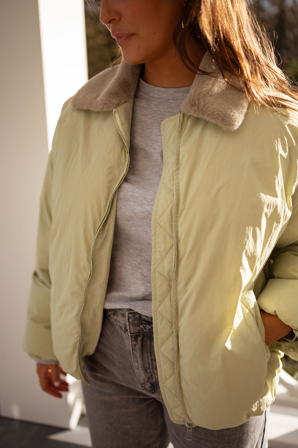 Amista coat - green