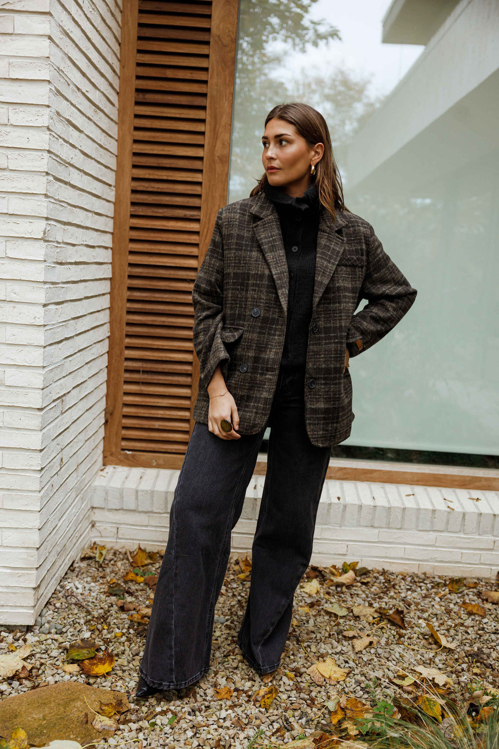 Manteau Lyson - gris à carreaux