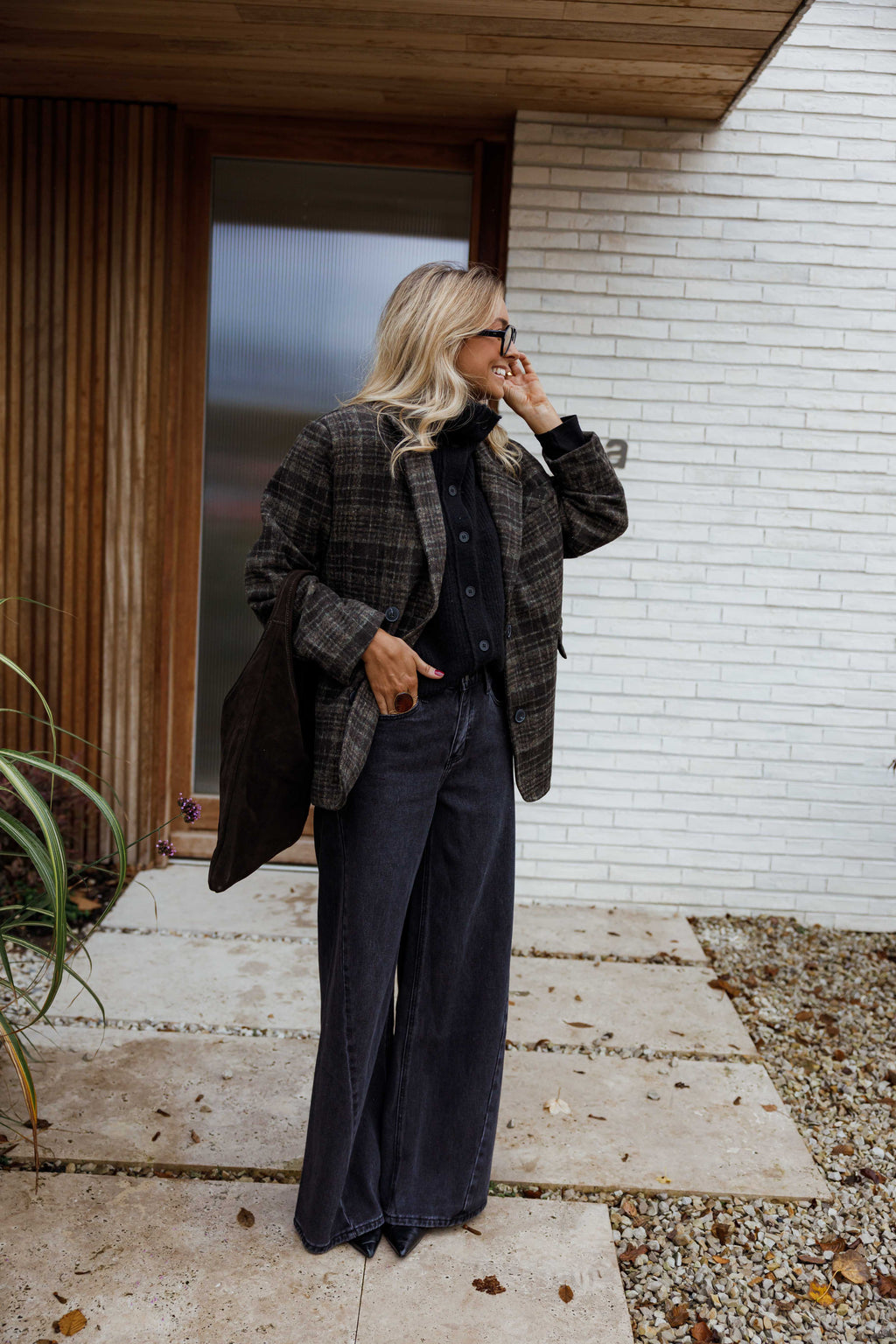 Manteau Lyson - gris à carreaux