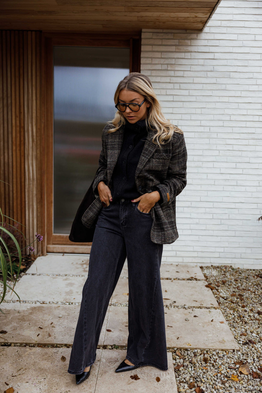 Manteau Lyson - gris à carreaux