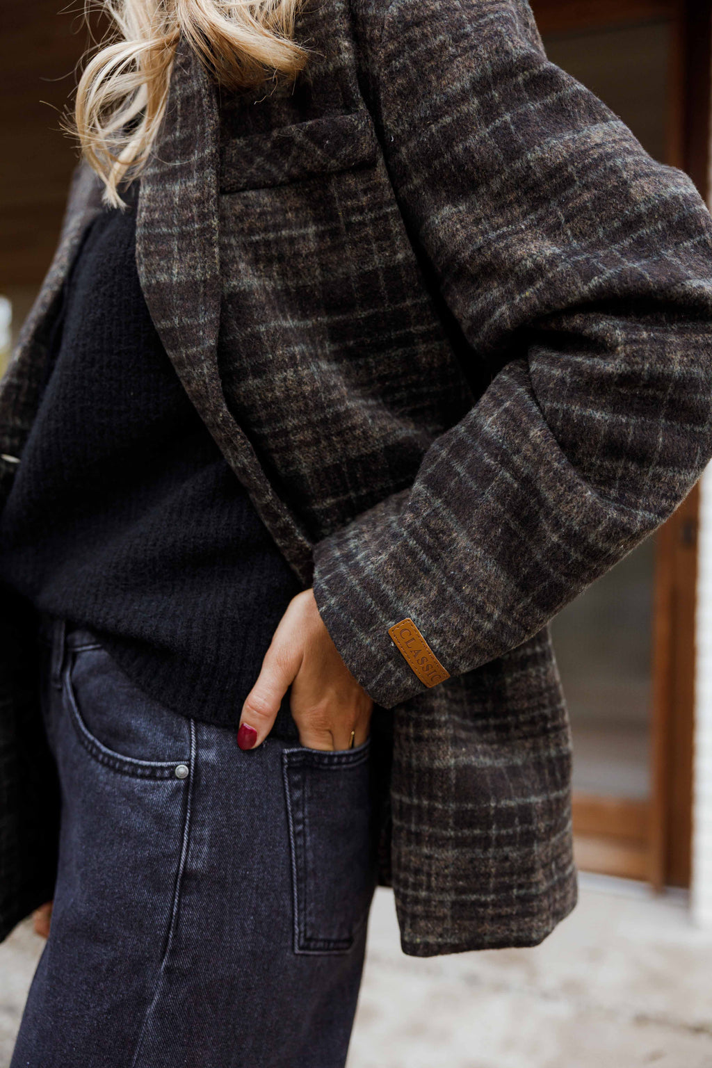 Manteau Lyson - gris à carreaux