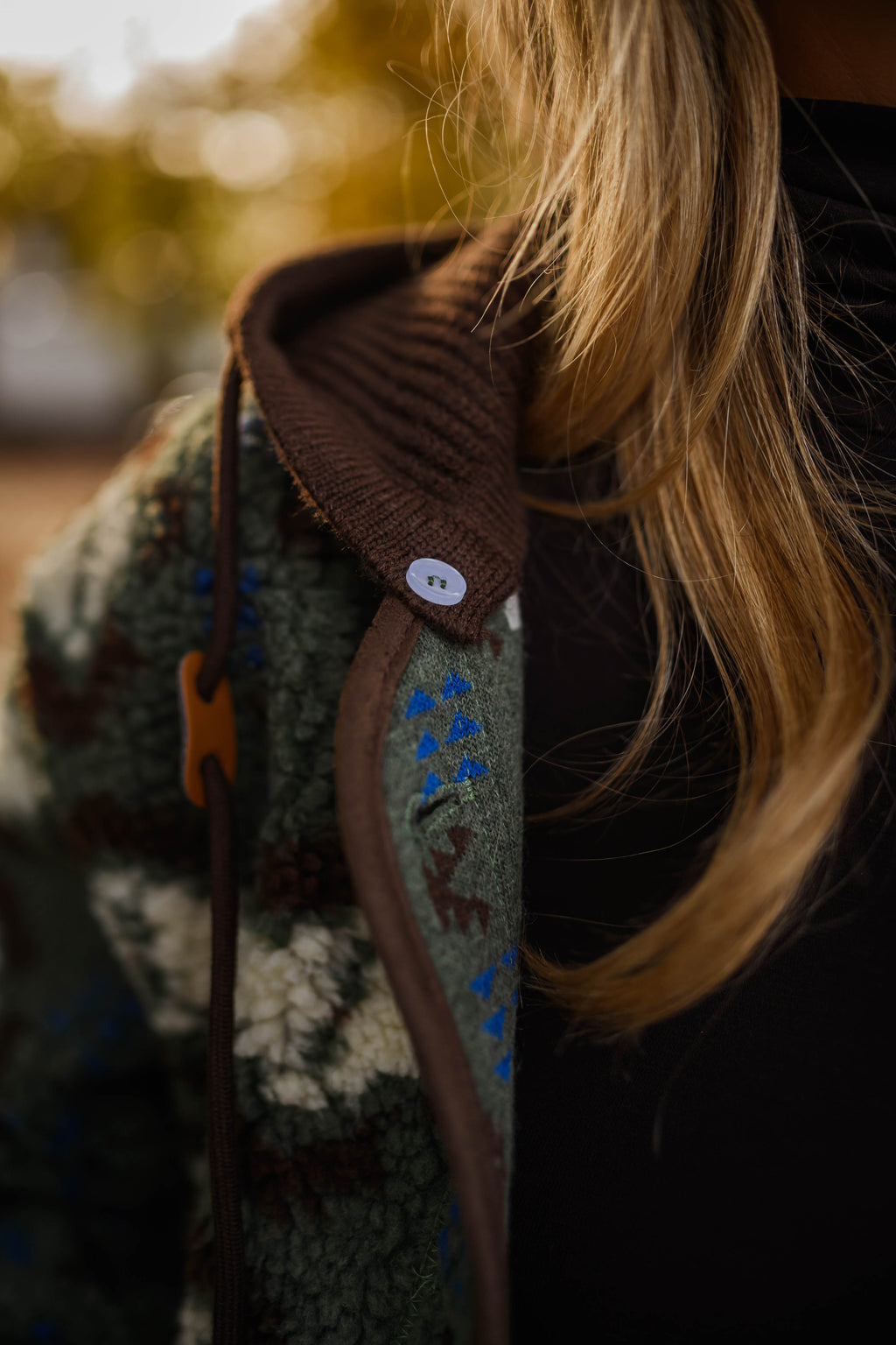 Manteau Malory - kaki à motifs