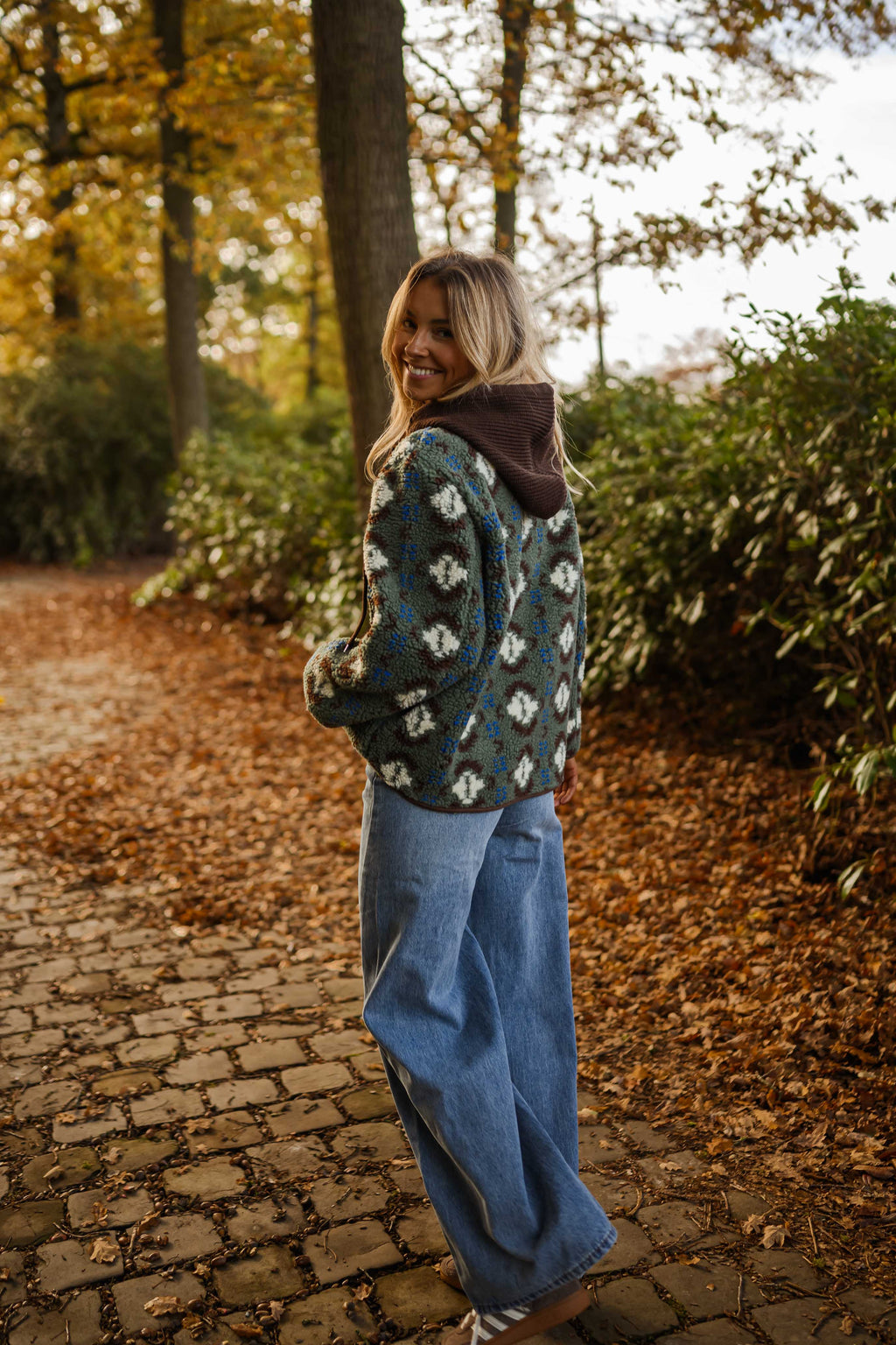 Manteau Malory - kaki à motifs