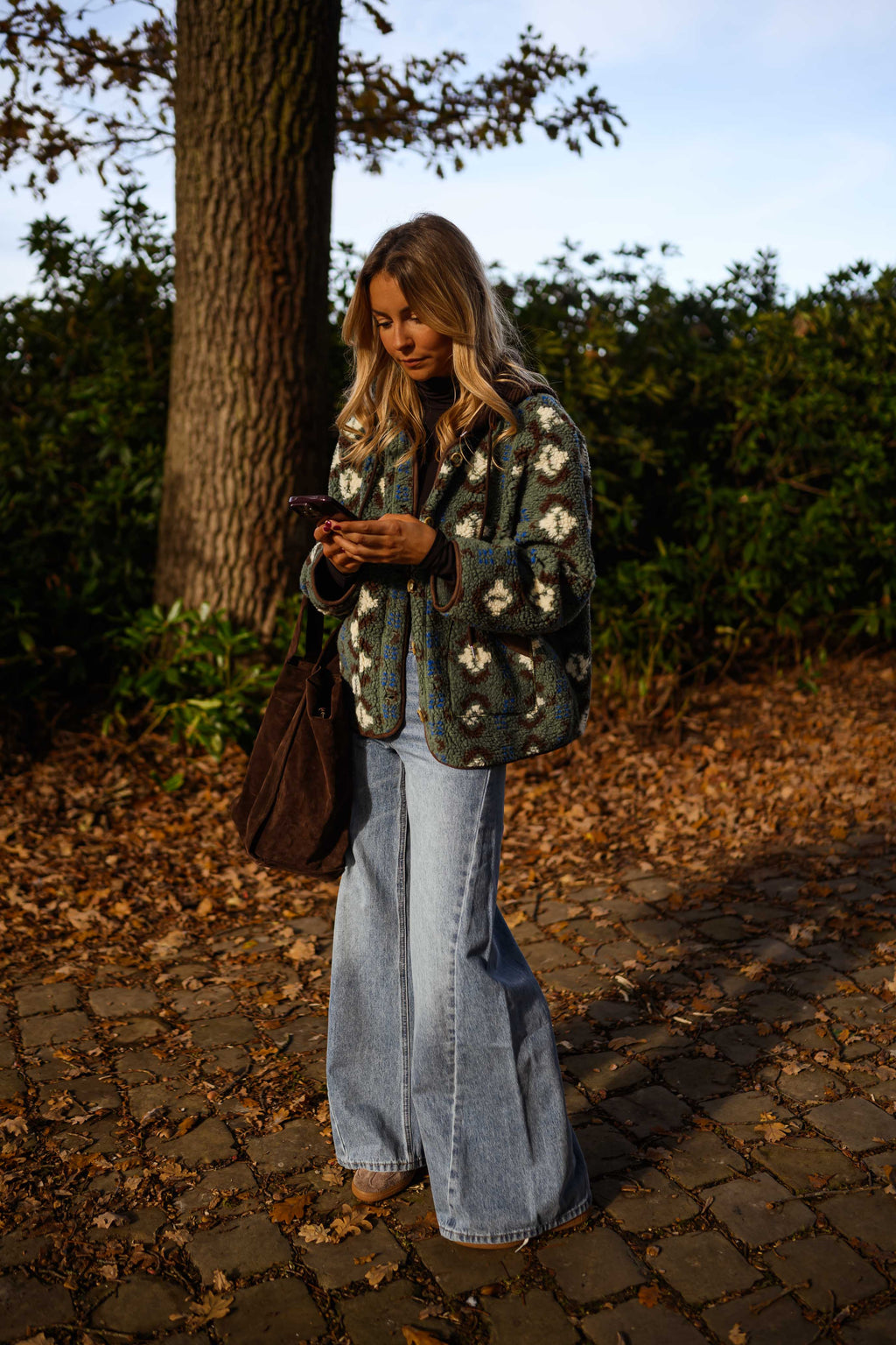 Manteau Malory - kaki à motifs