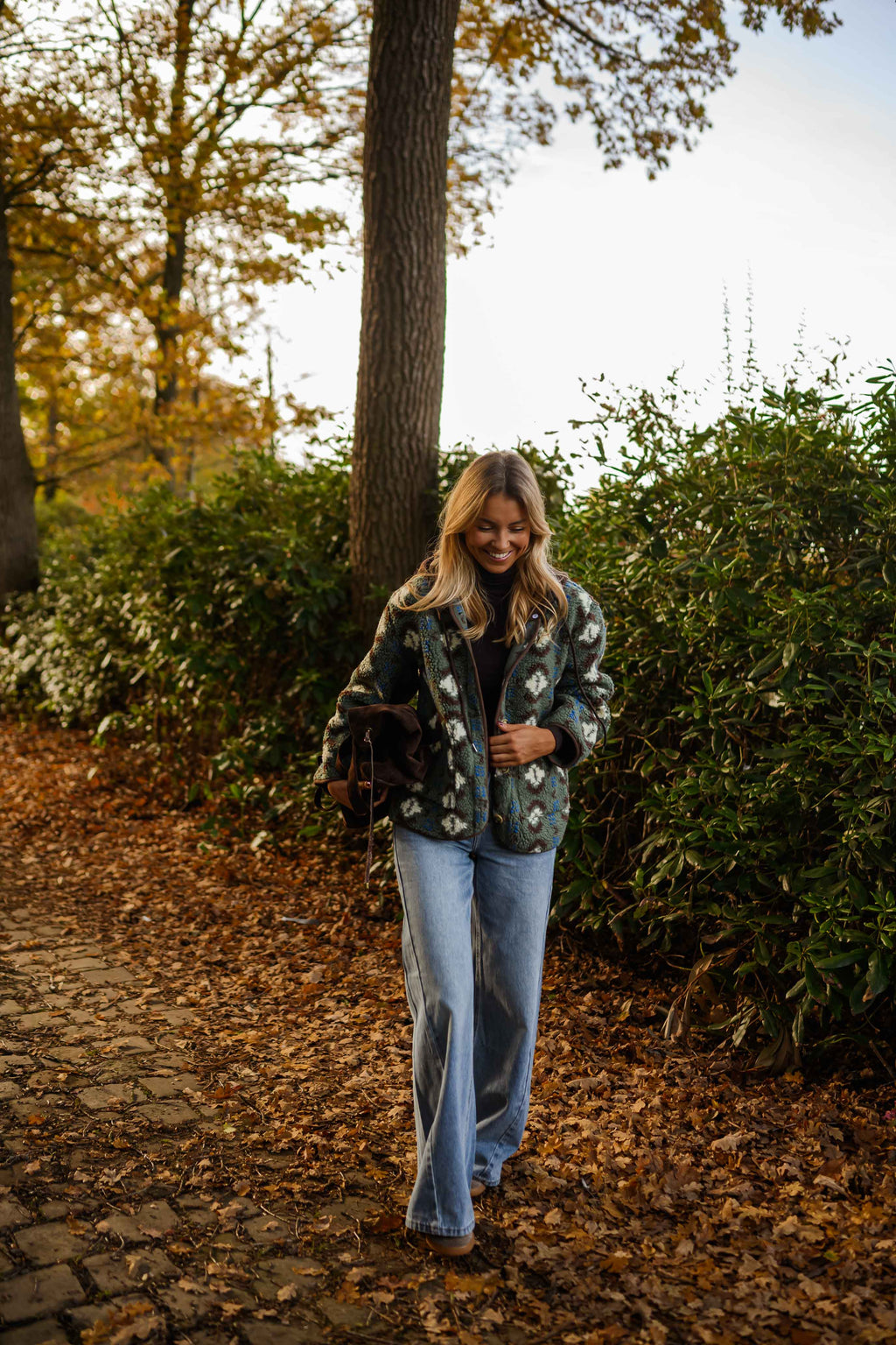 Manteau Malory - kaki à motifs