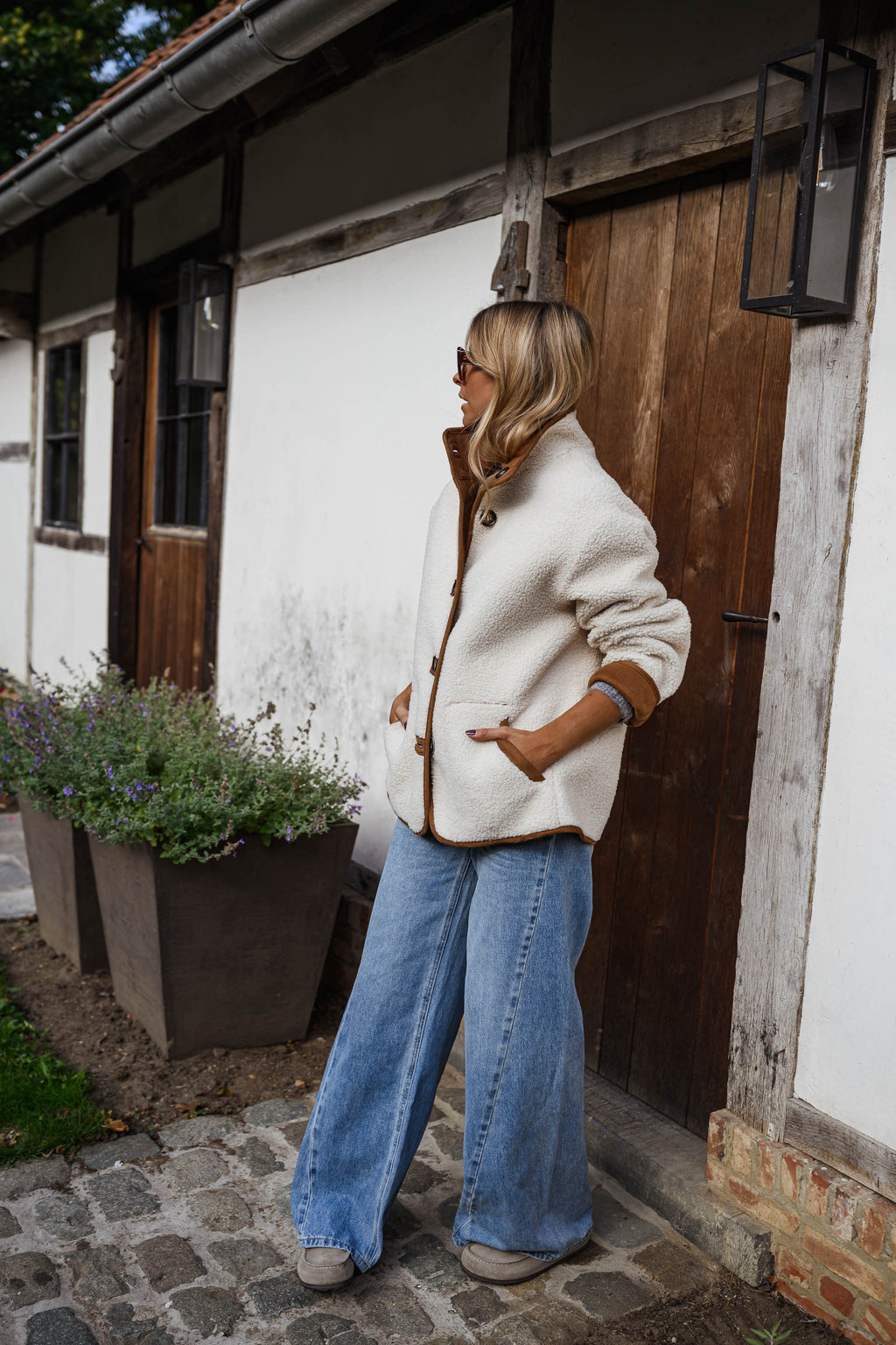 Ninho coat - camel sheepskin