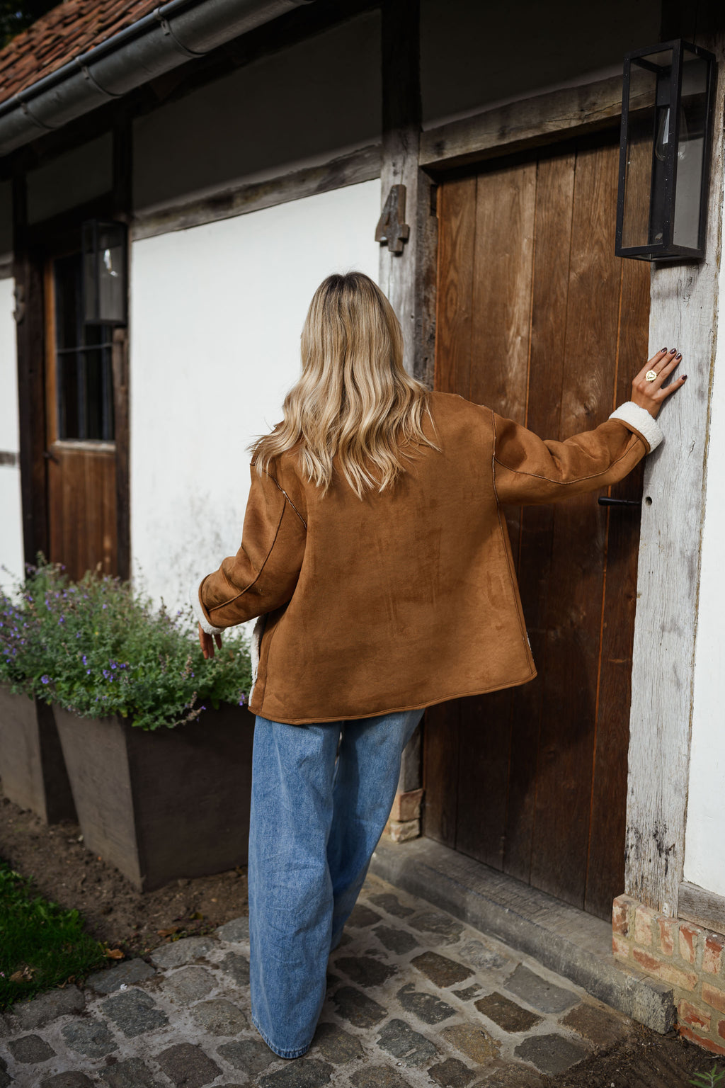 Ninho coat - camel sheepskin