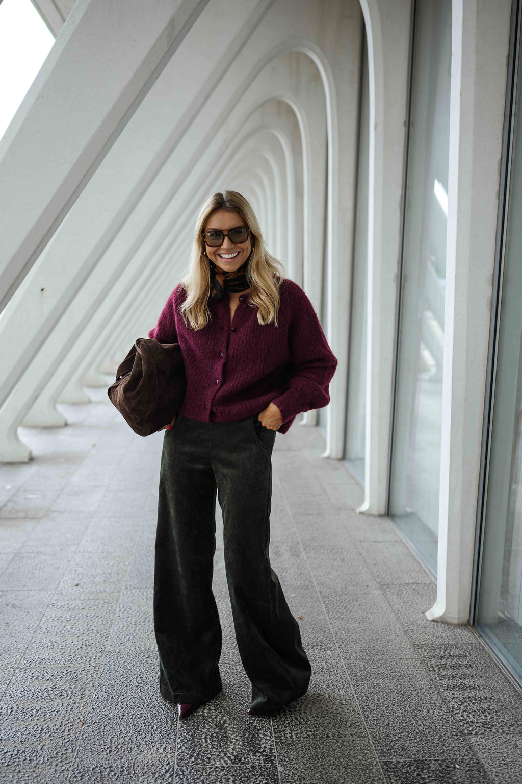 Pantalon Mahaut - kaki en velours
