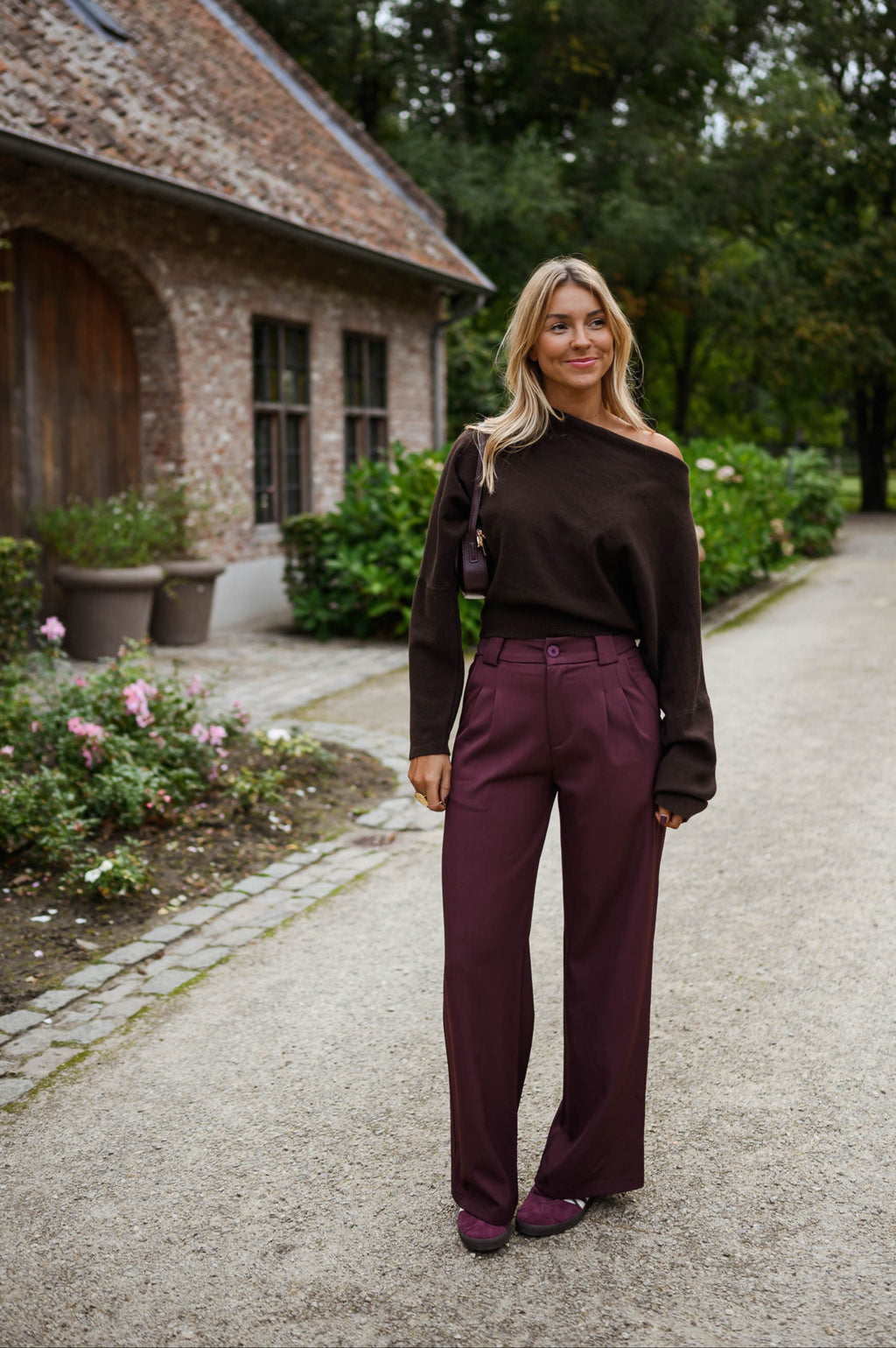 Melha pants - burgundy