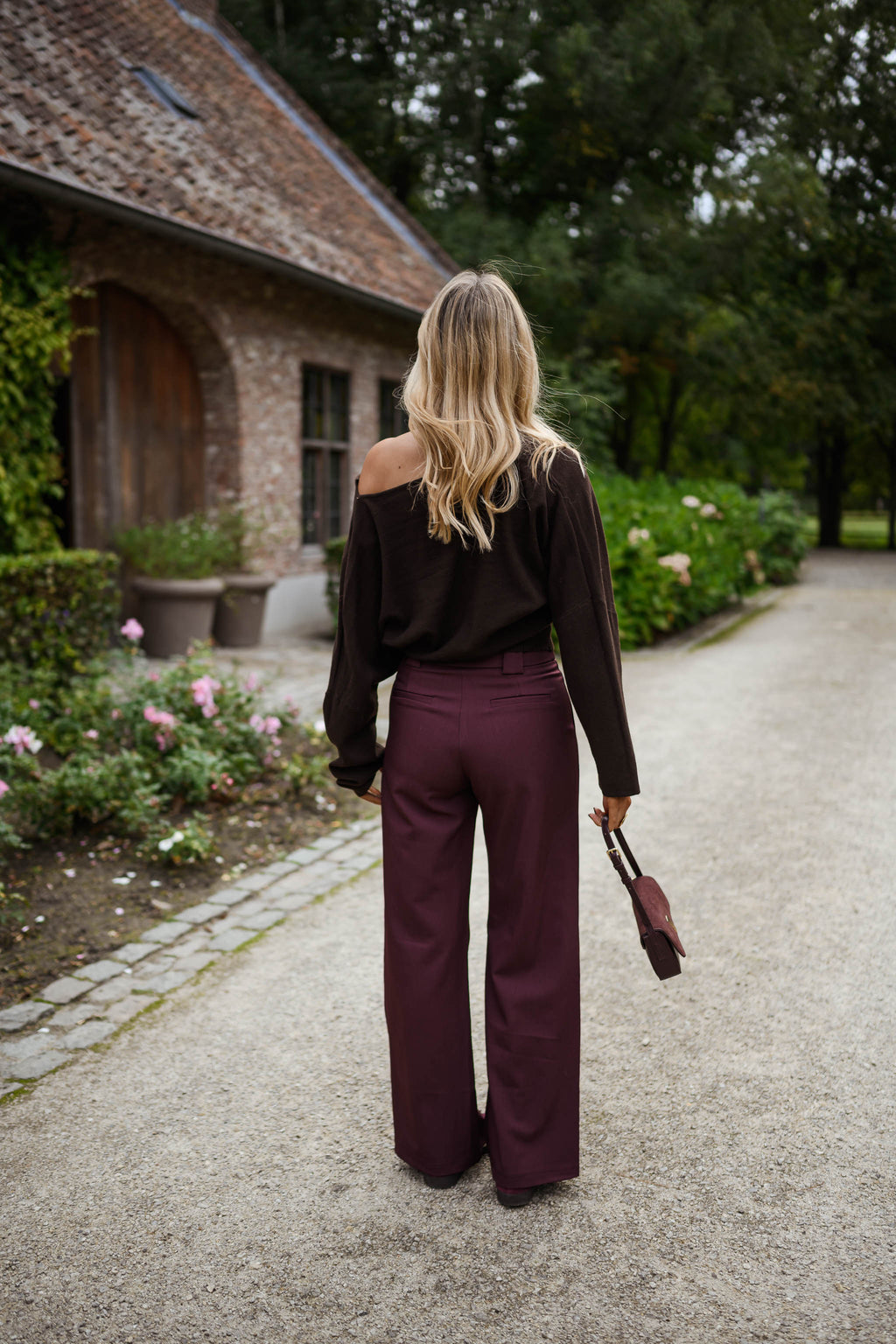 Melha pants - burgundy