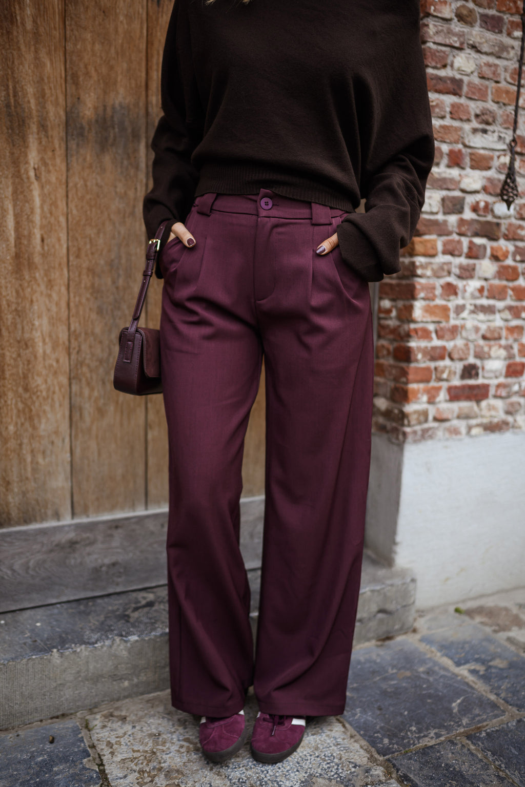 Melha pants - burgundy
