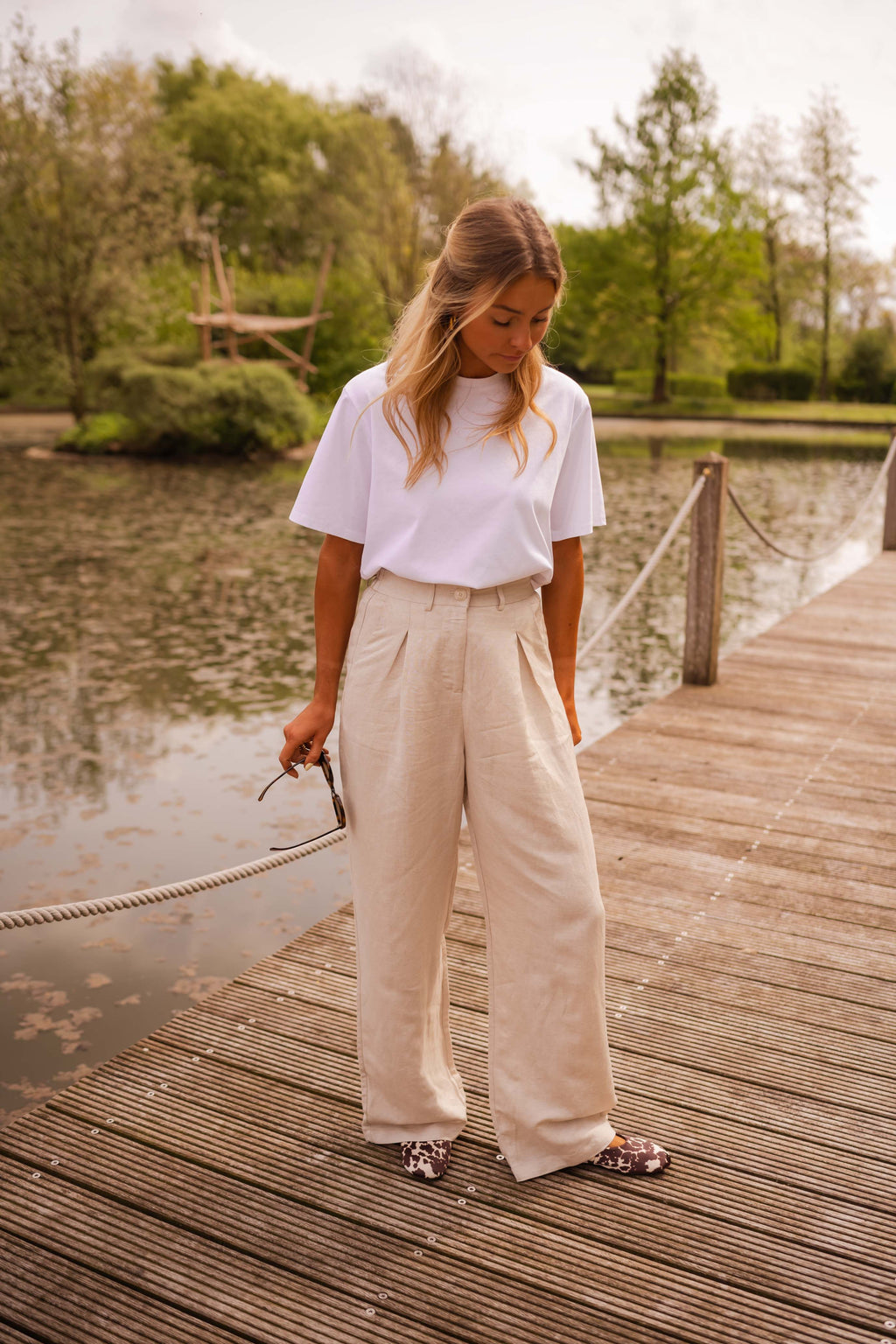 Romuald pants - beige linen
