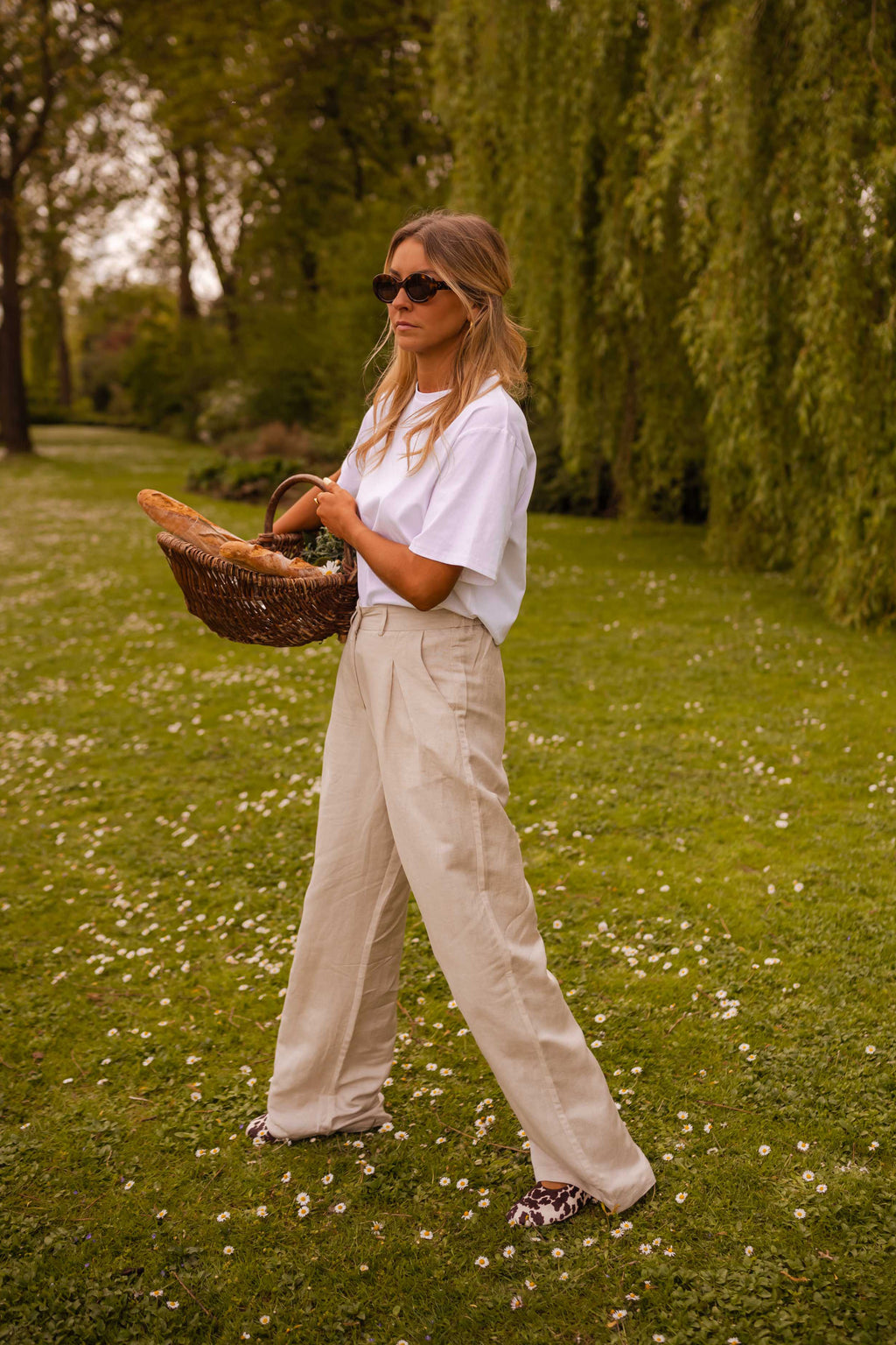 Romuald pants - beige linen