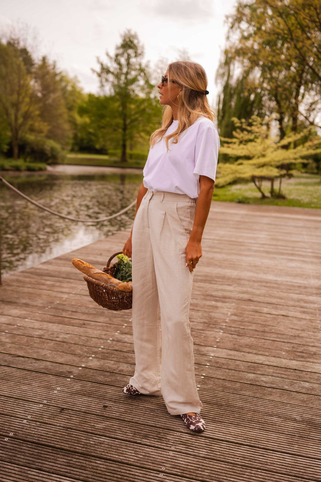 Romuald pants - beige linen