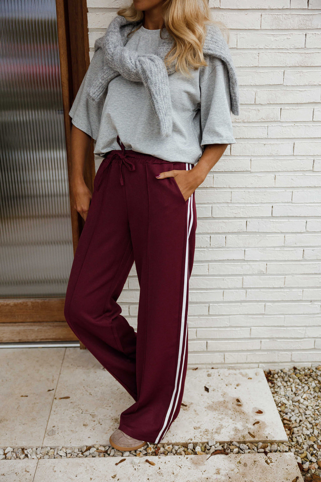 Pantalon Waty - bordeaux