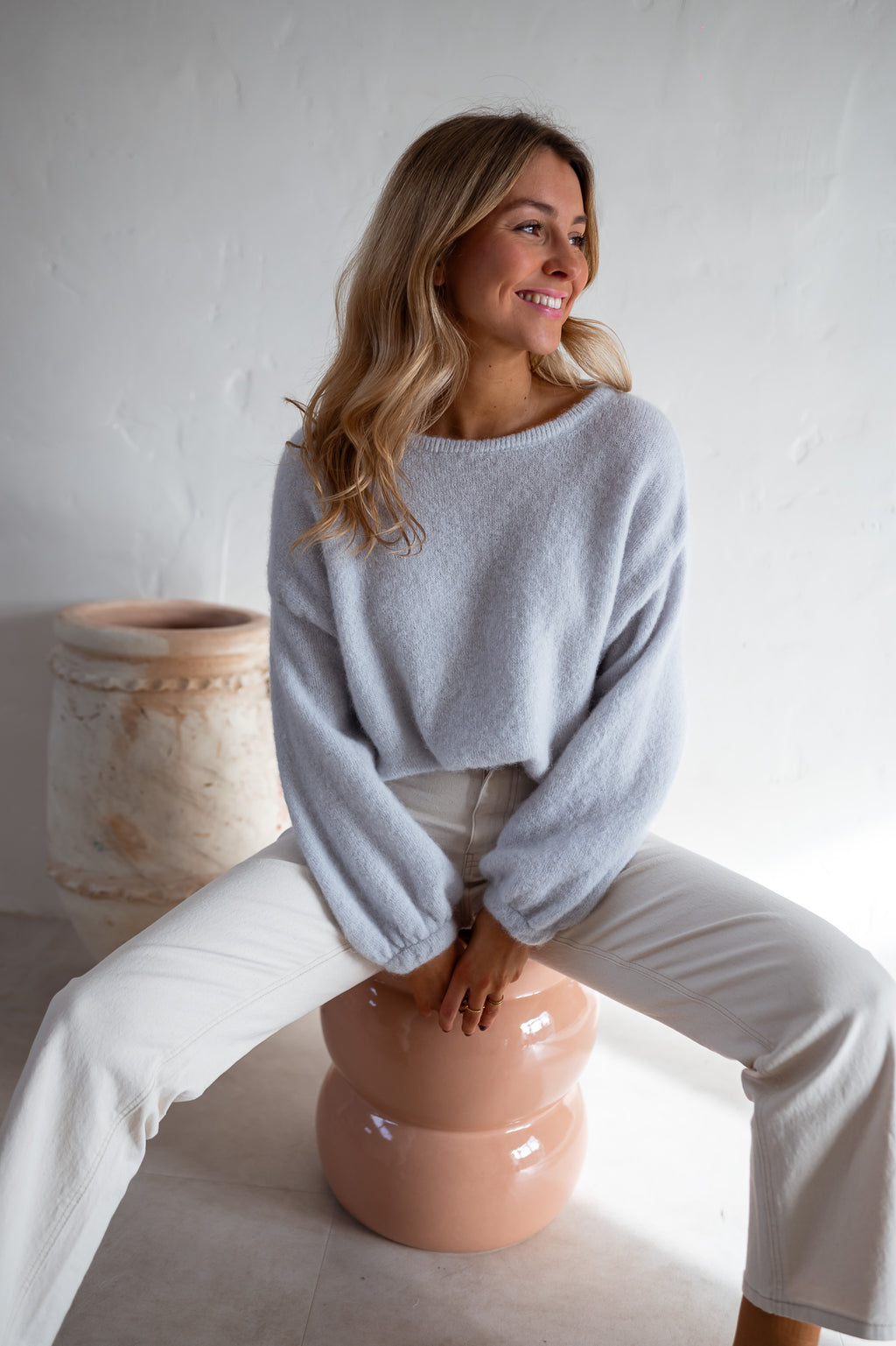 Adixia sweater - pearl grey