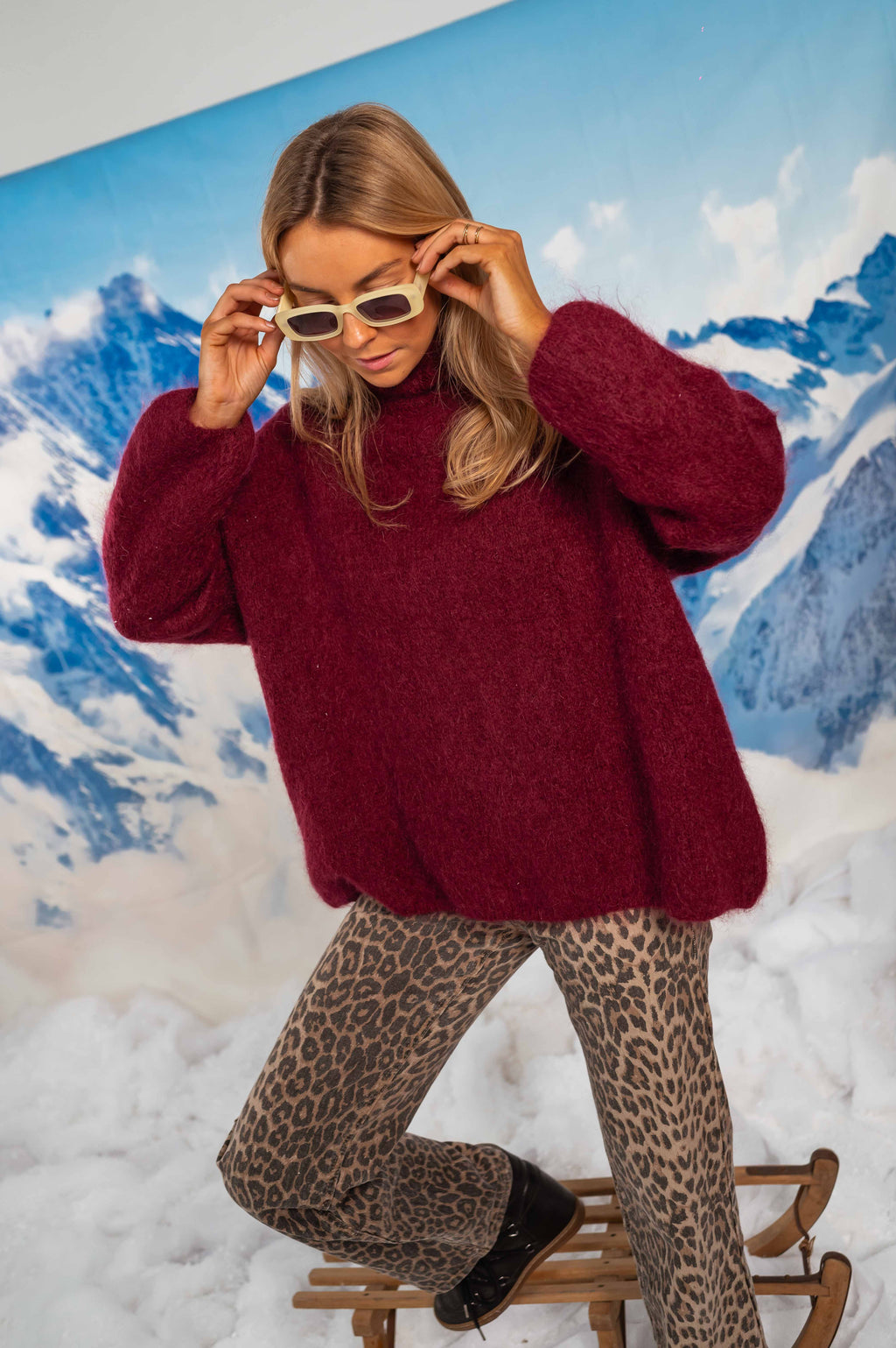 Pull Amady - bordeaux