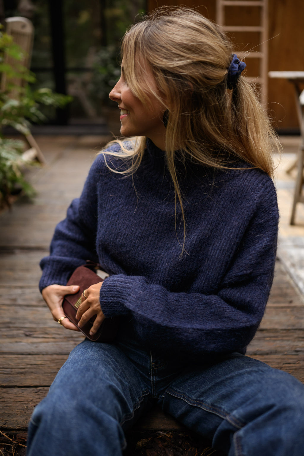 Pull Angèle - bleu