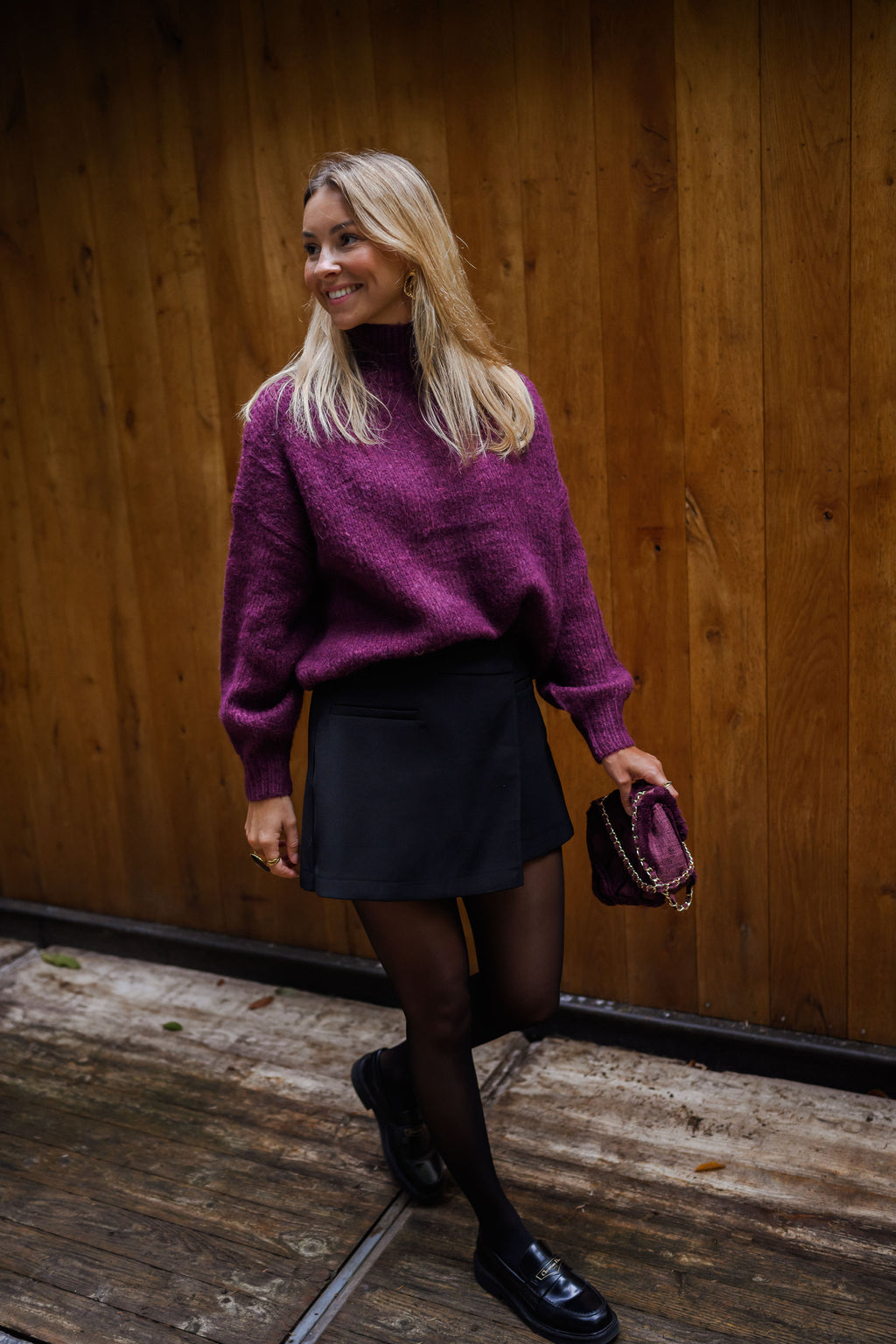 Angèle sweater - burgundy