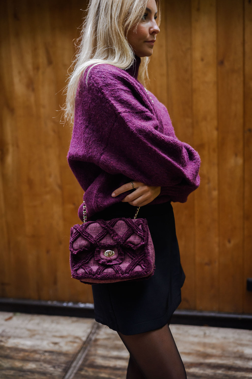 Angèle sweater - burgundy