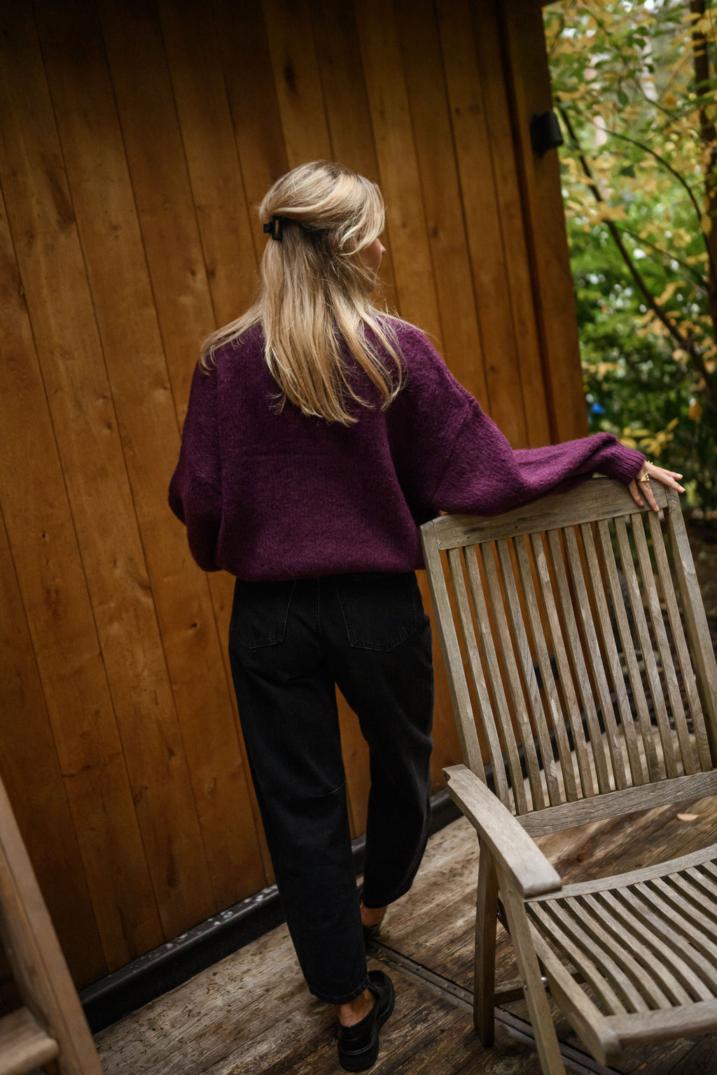 Angèle sweater - burgundy
