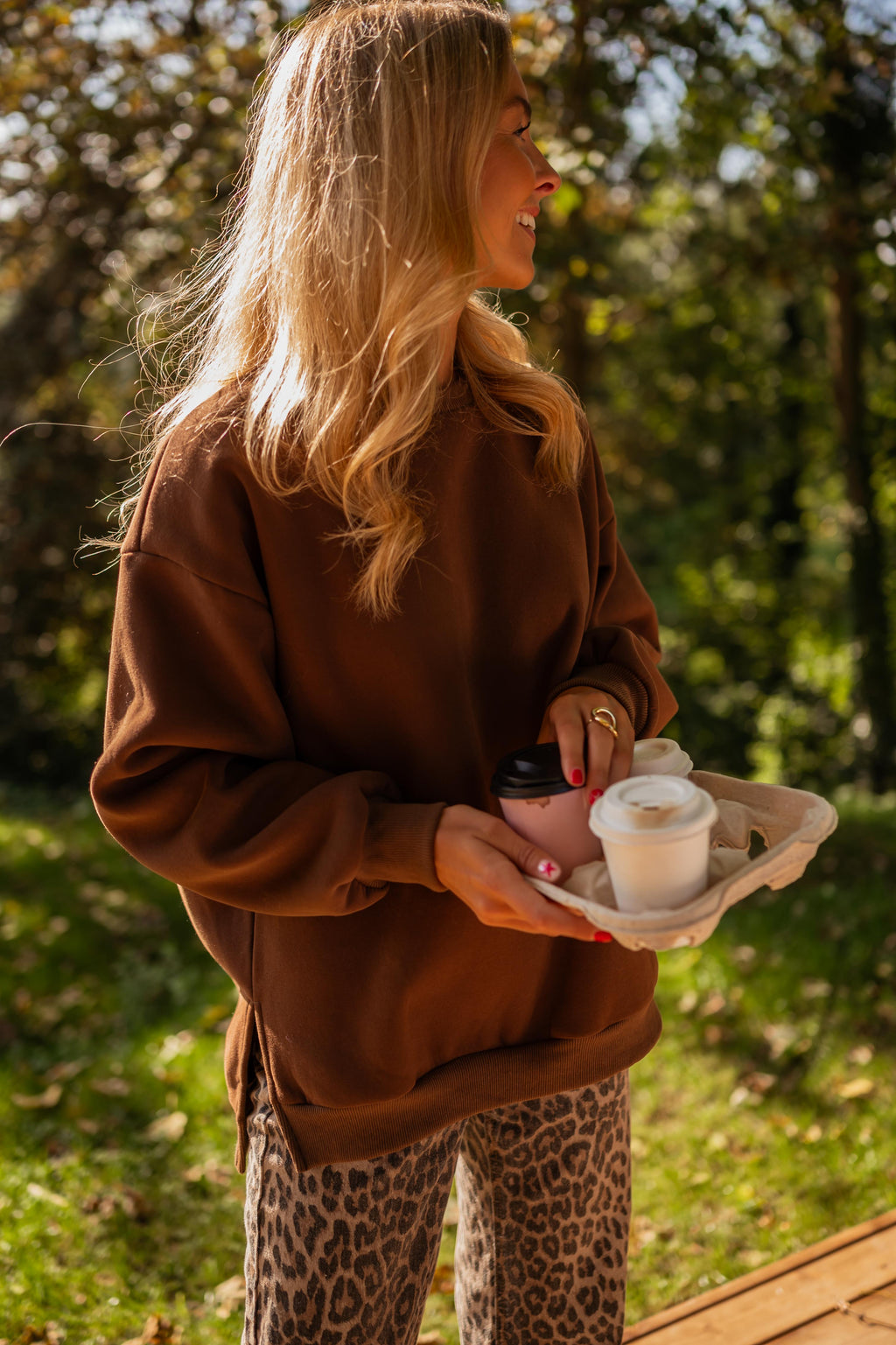 Florence sweater creation - chocolade