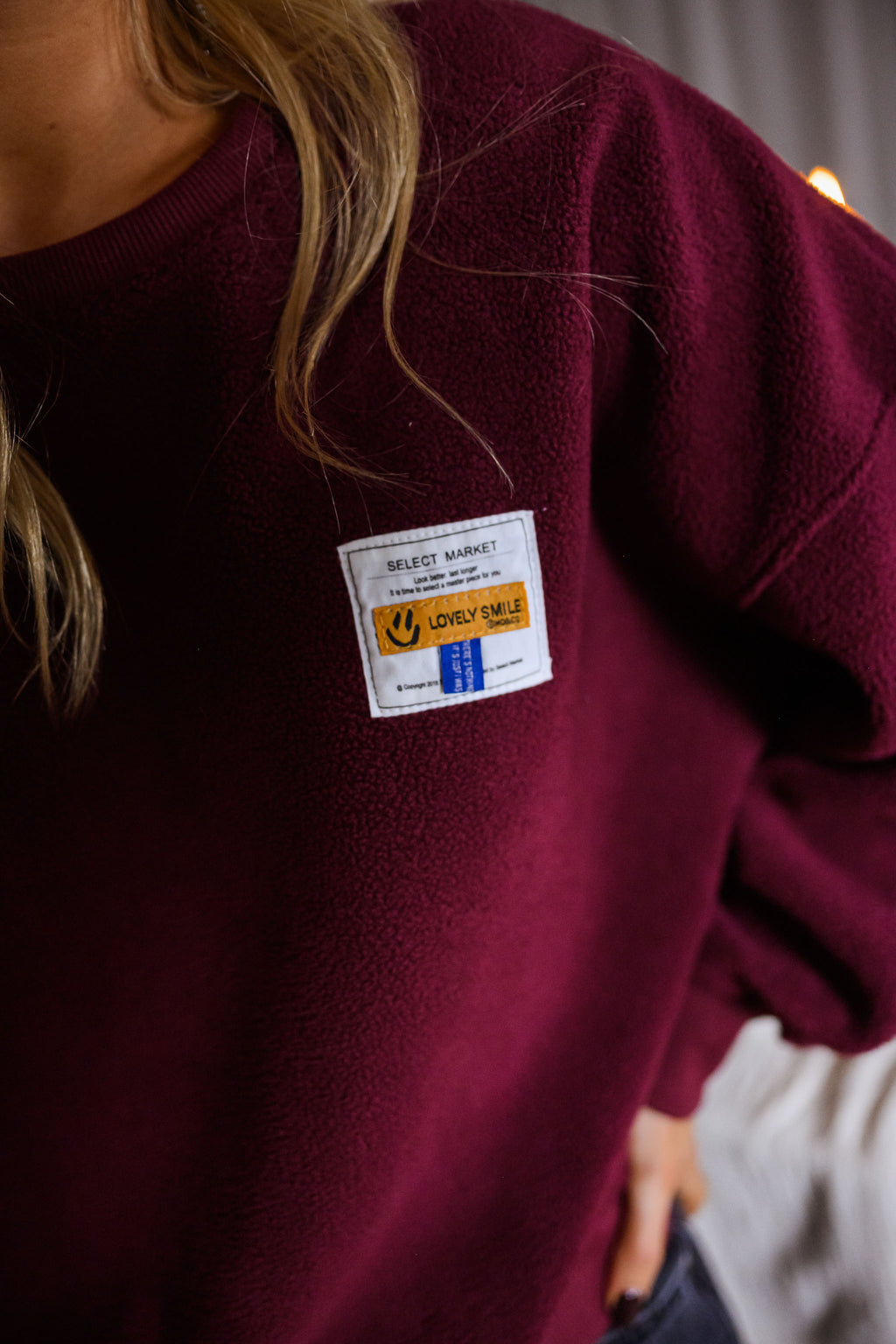 Pull Gaella - bordeaux