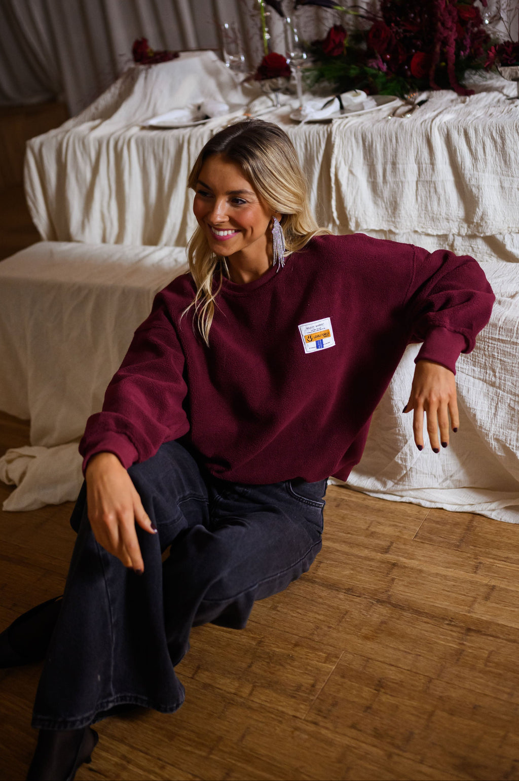 Pull Gaella - bordeaux
