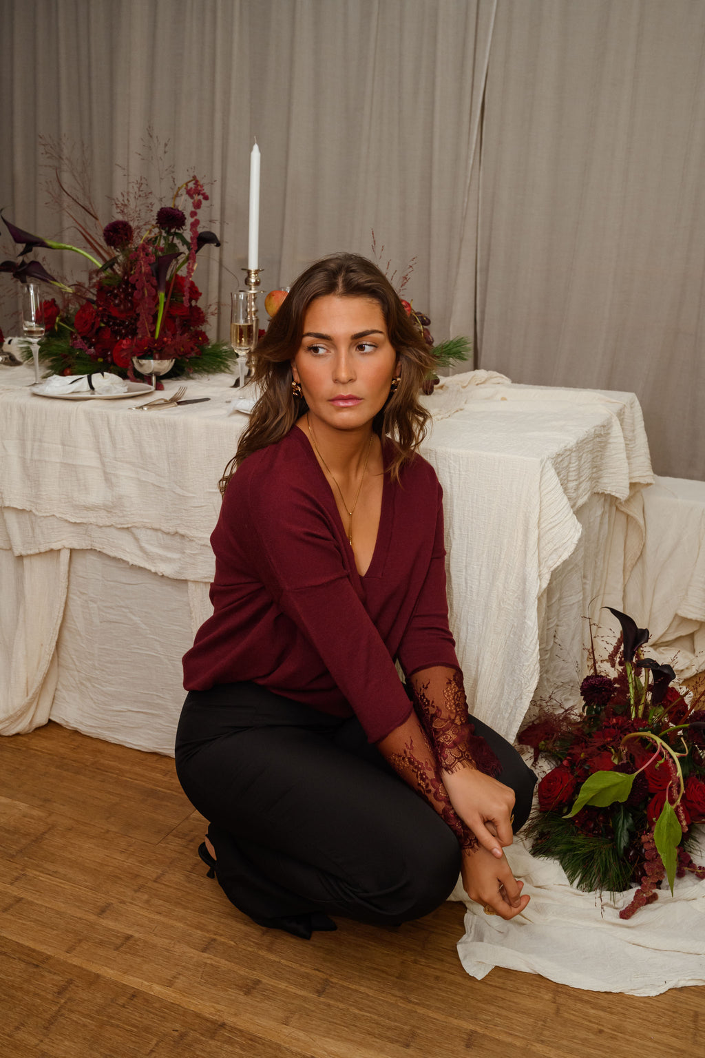 Pull Kala - bordeaux