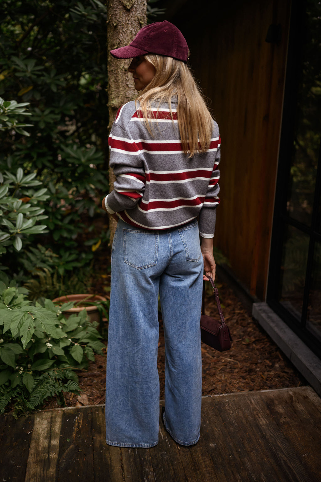 Moha sweater - grey with lines