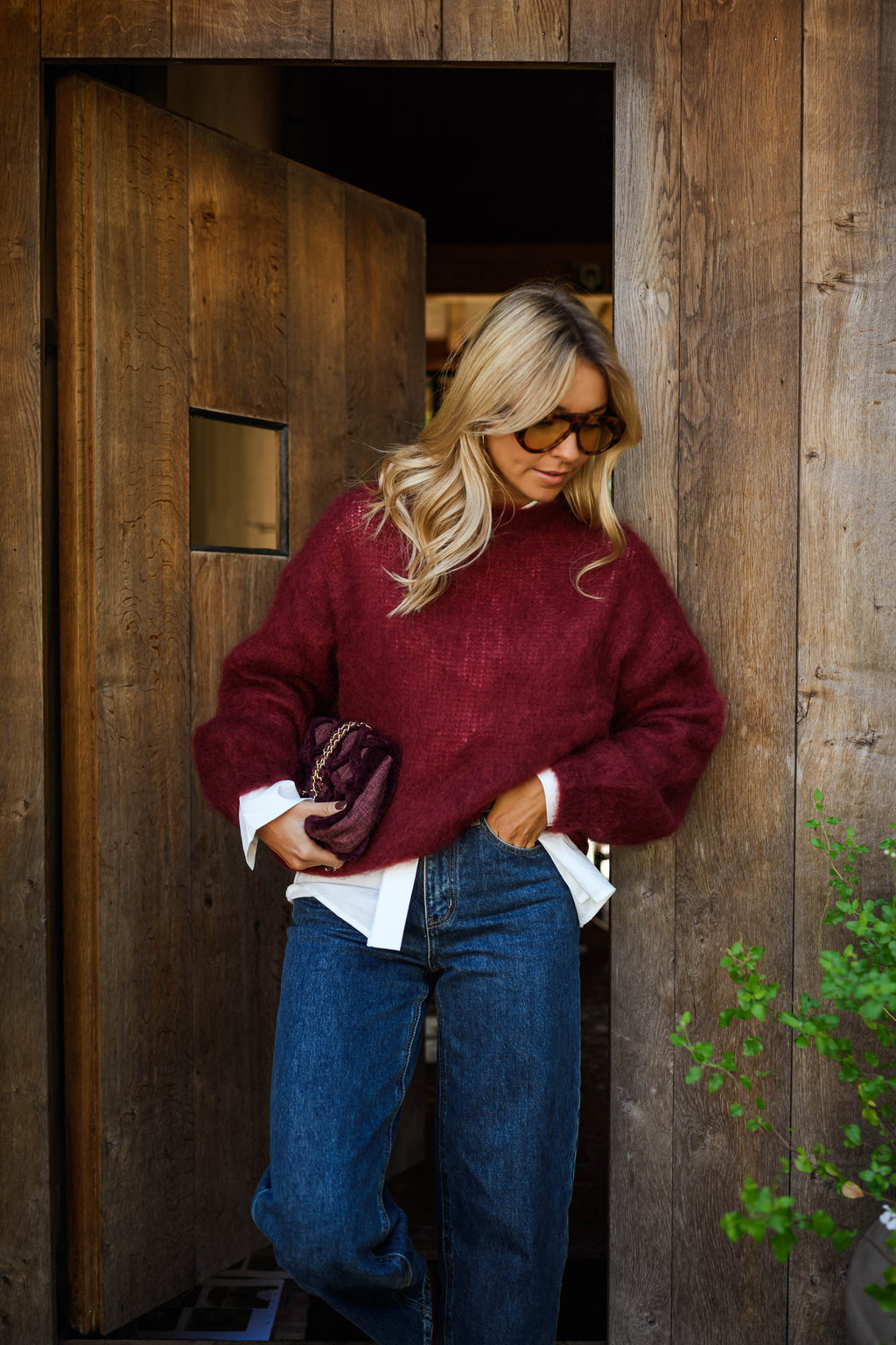 Pieter sweater - burgundy
