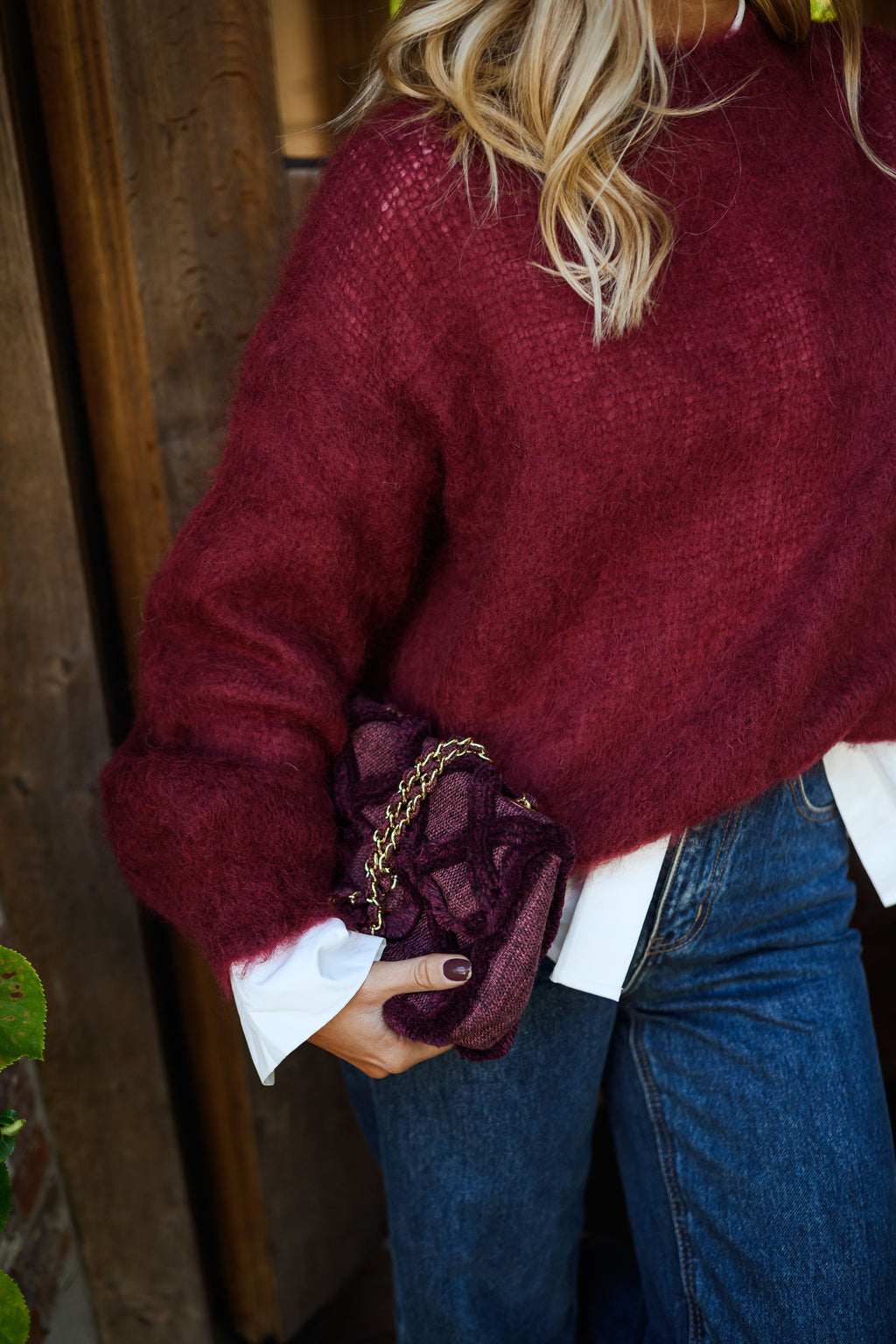 Pieter sweater - burgundy