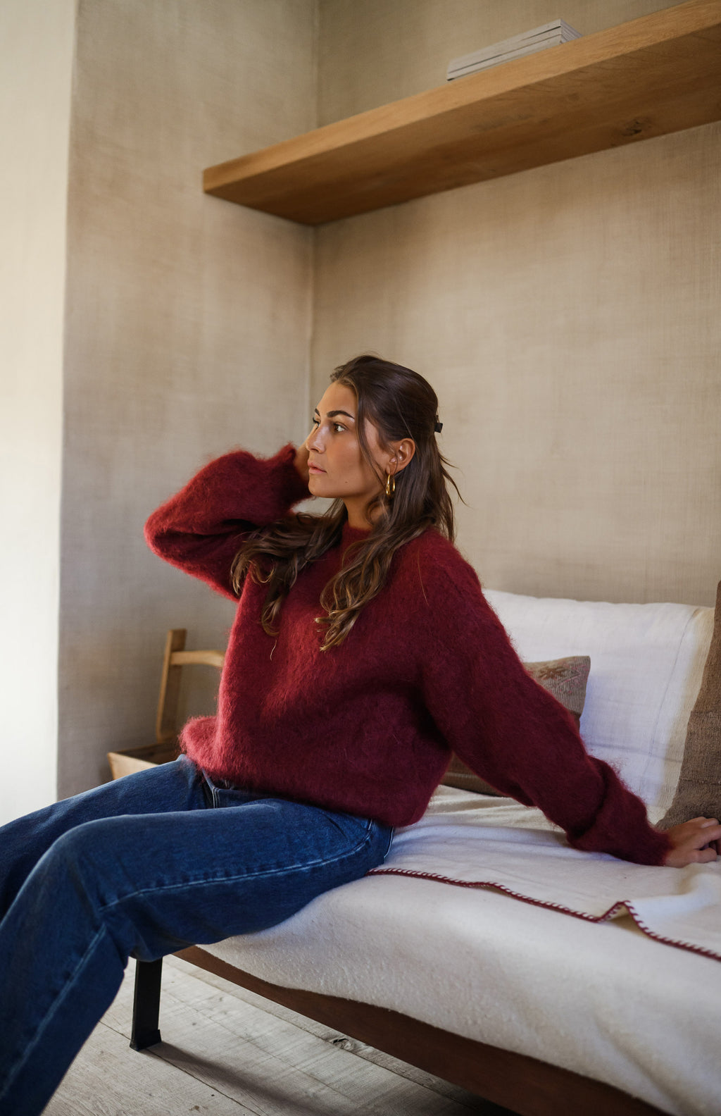 Pieter sweater - burgundy