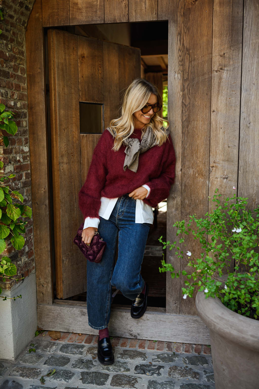 Pieter sweater - burgundy