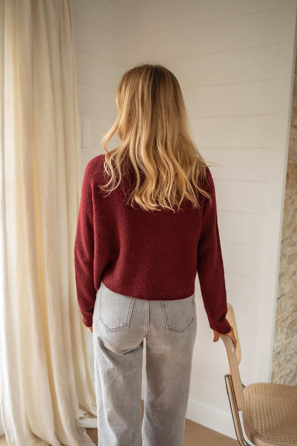 Shana sweater - burgundy
