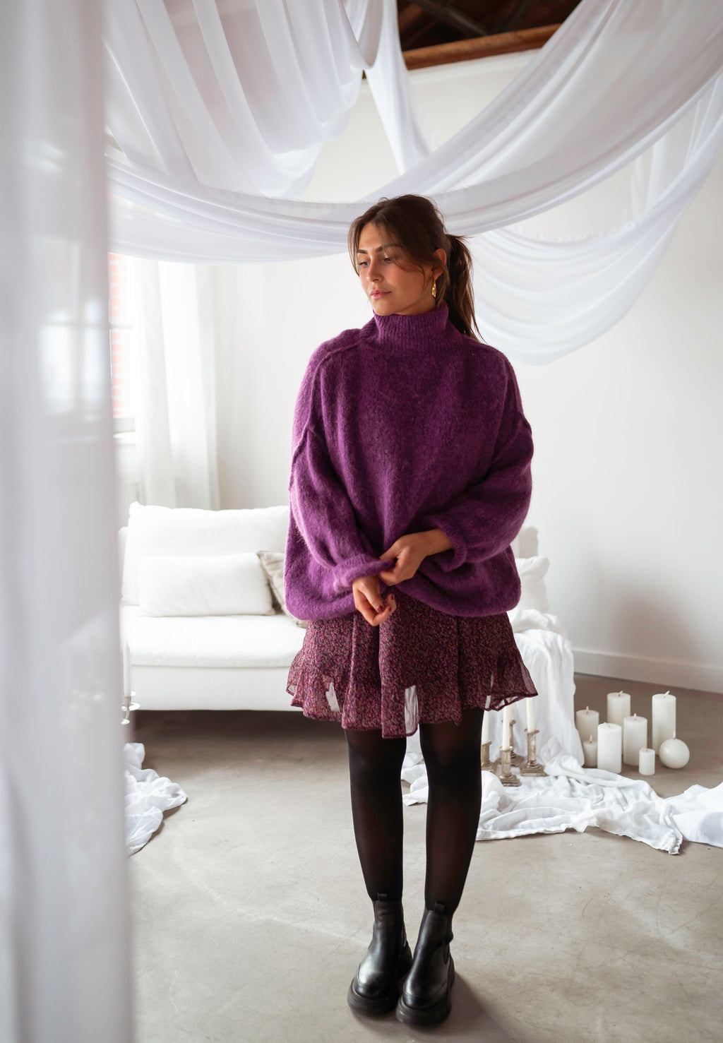 Solia sweater - plum