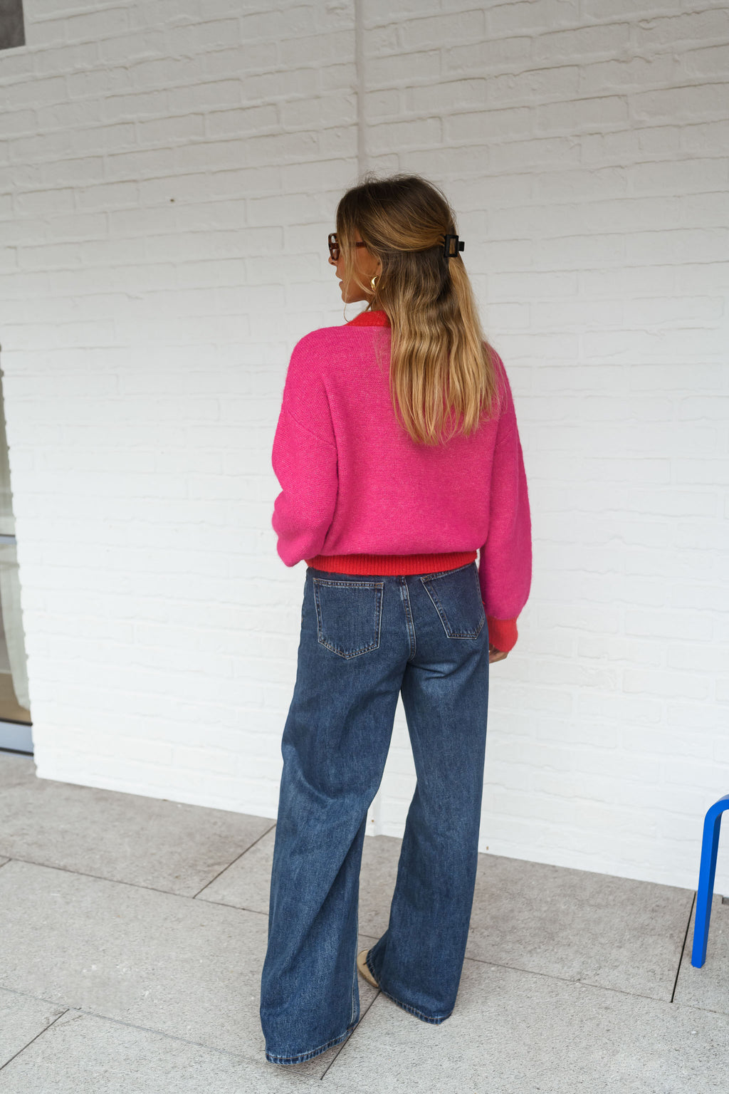 Victoire Rouge Pull Victoire - Rouge & Rose - Easy Clothes