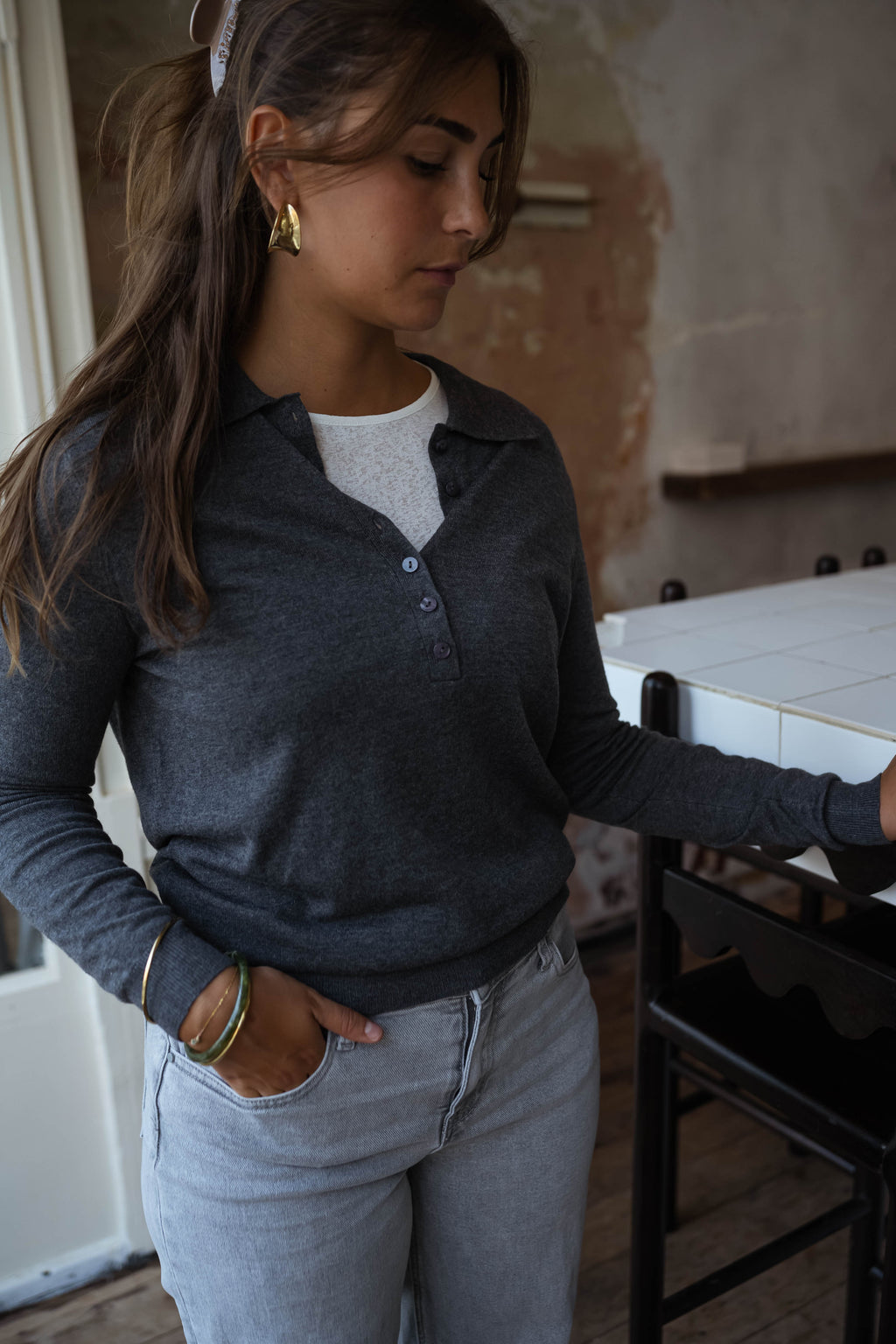 Pull Jeremiah - gris