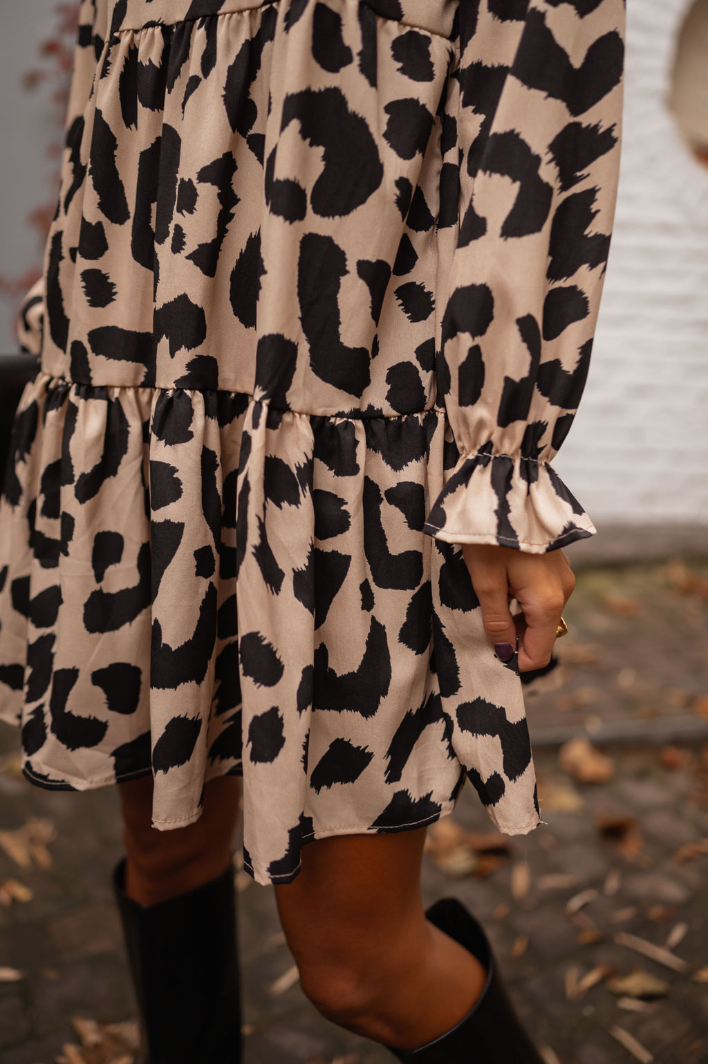 Anatole Dress - Beige Leopard Easy Clothes Anatole Dress - Beige Leopard Easy Clothes