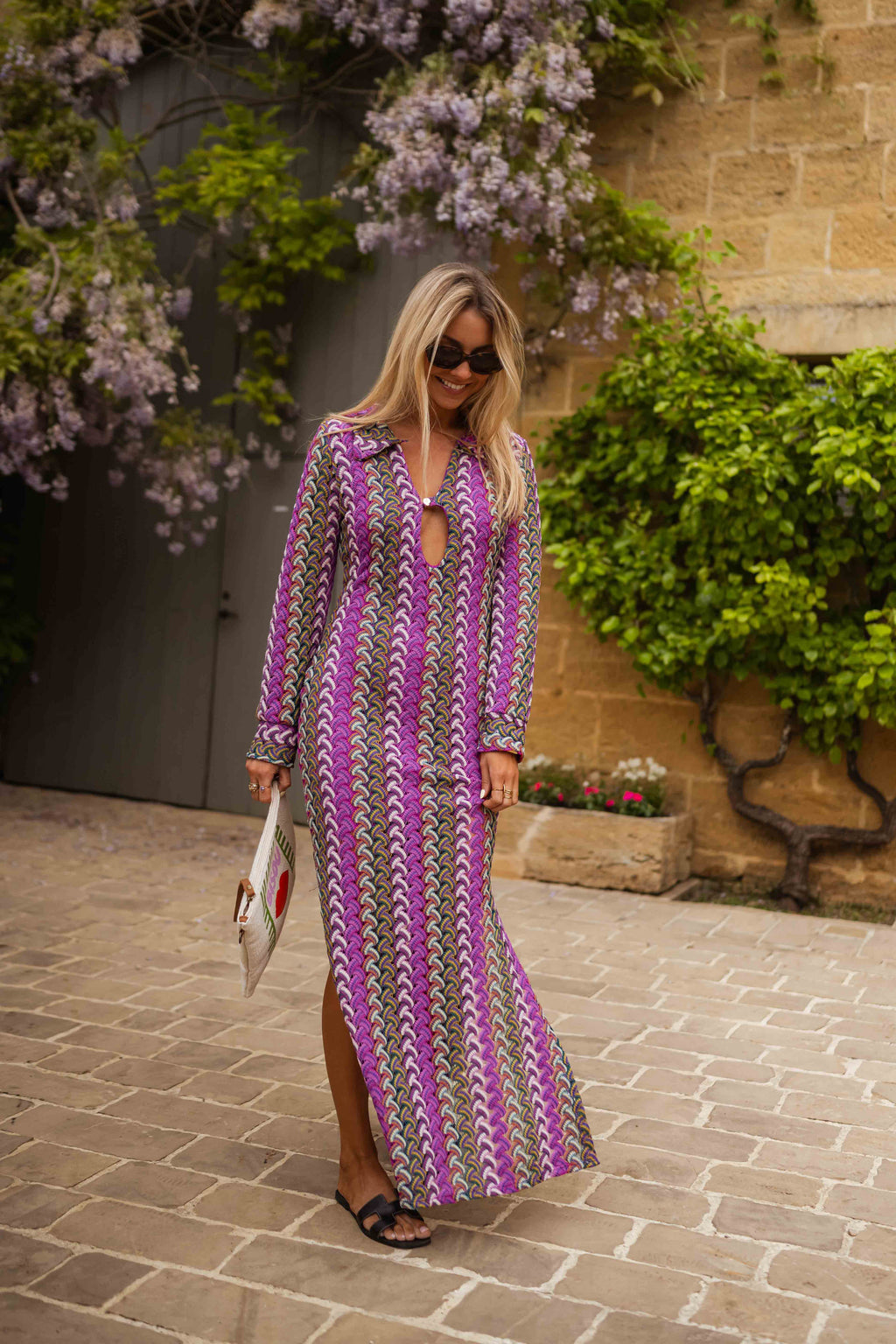purple audrey dress Dress The Population Audrey Dress - Lavender Multi - Purple
