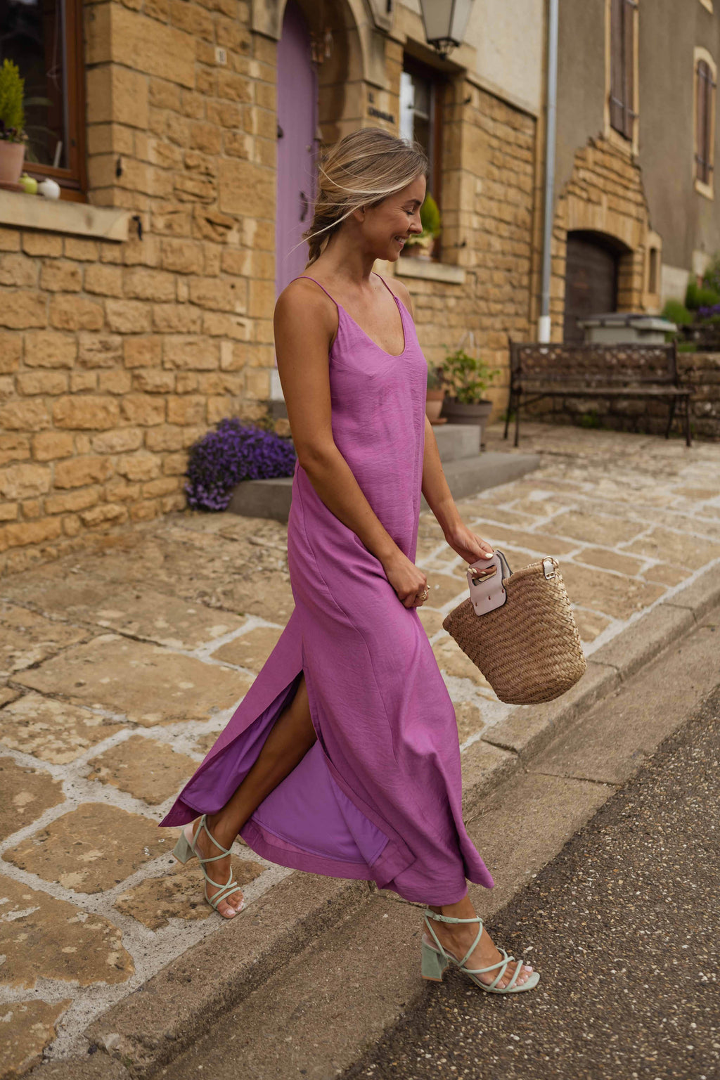 Robe Clemence - mauve