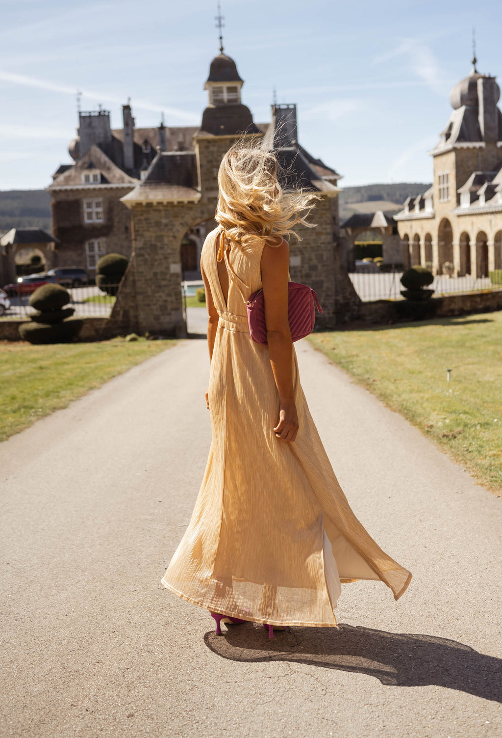 Robe Cloé création - dorée