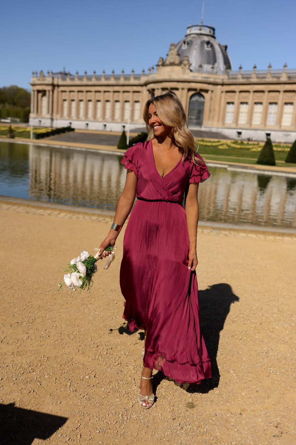 Robe Francoise - Framboise En Soie – Easy Clothes