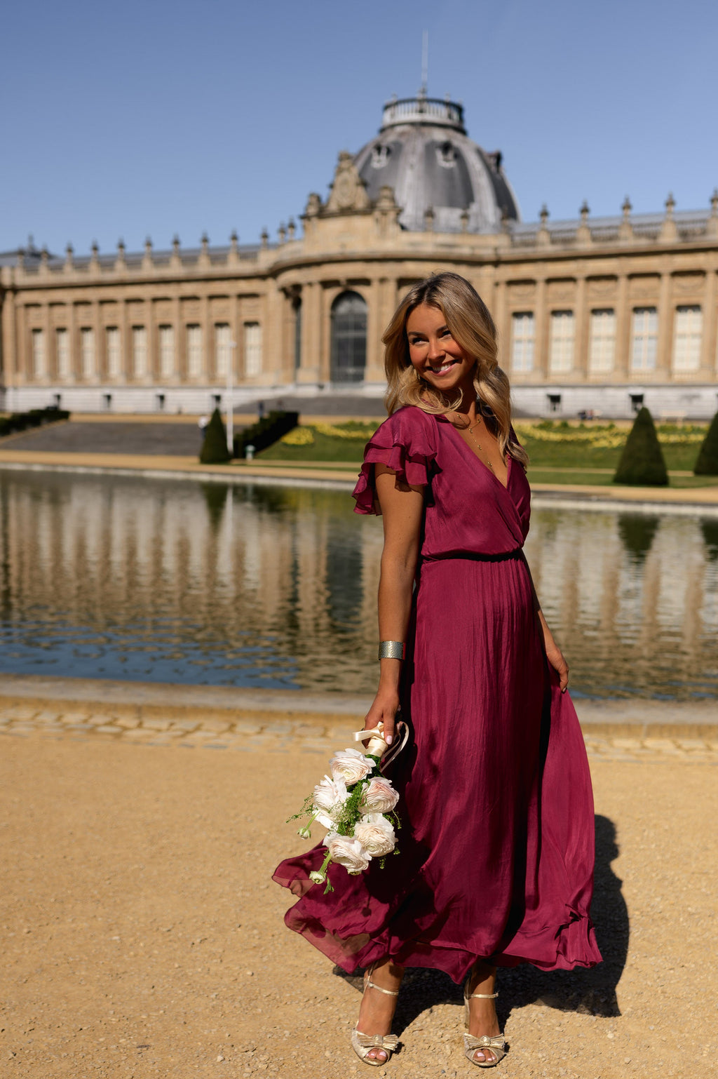 Robe Francoise - Framboise En Soie – Easy Clothes