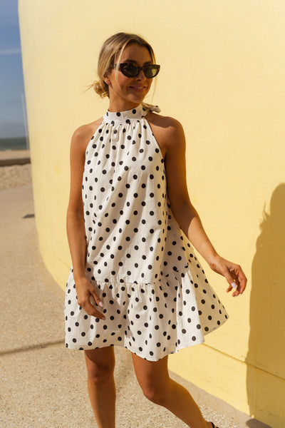 Mini Robe Femme à Pois Style Audrey - Fourreau Court, Neuf Avec étiquettes