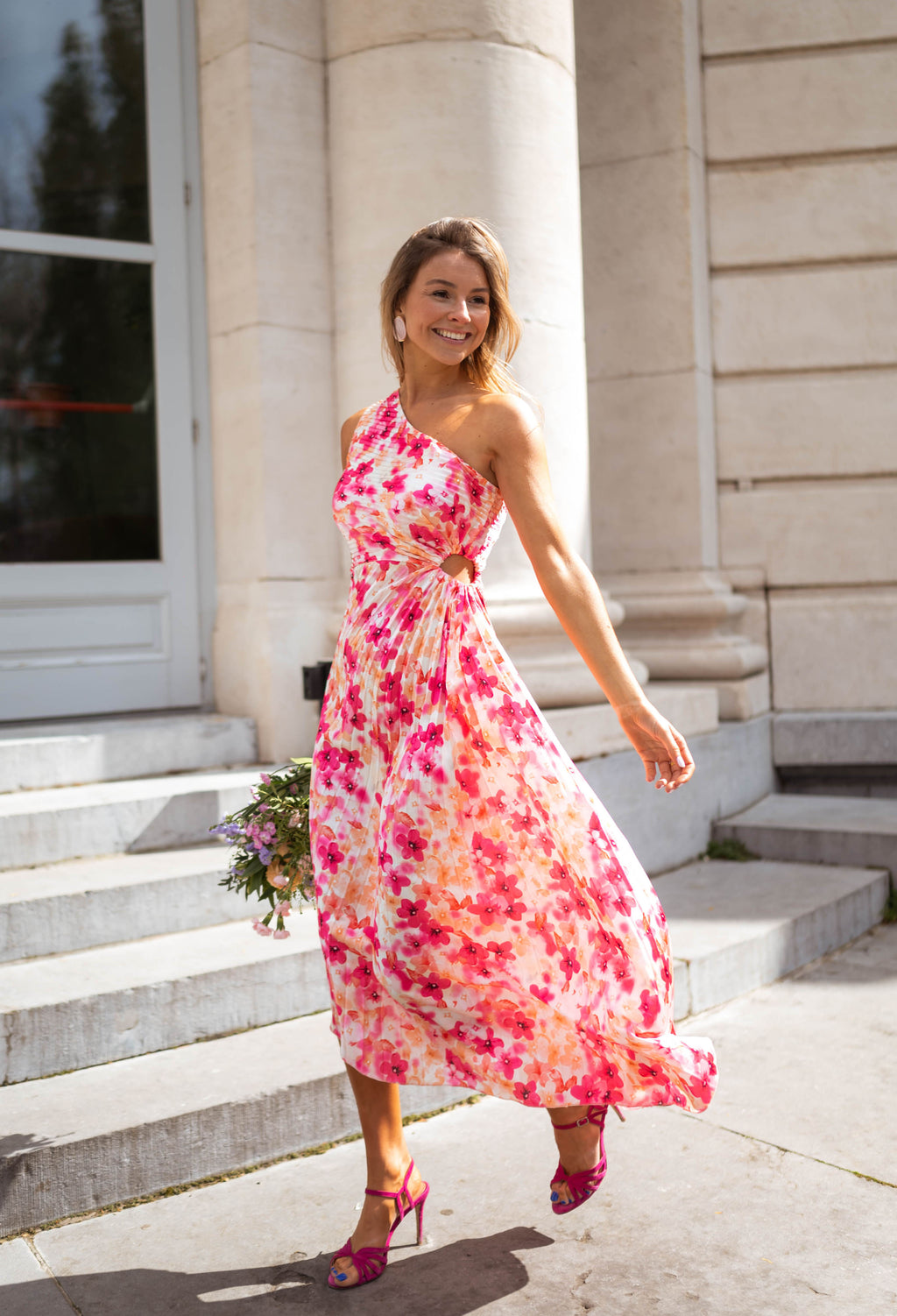 Robe Meredith - à Fleurs - Effet Plissé – Easy Clothes